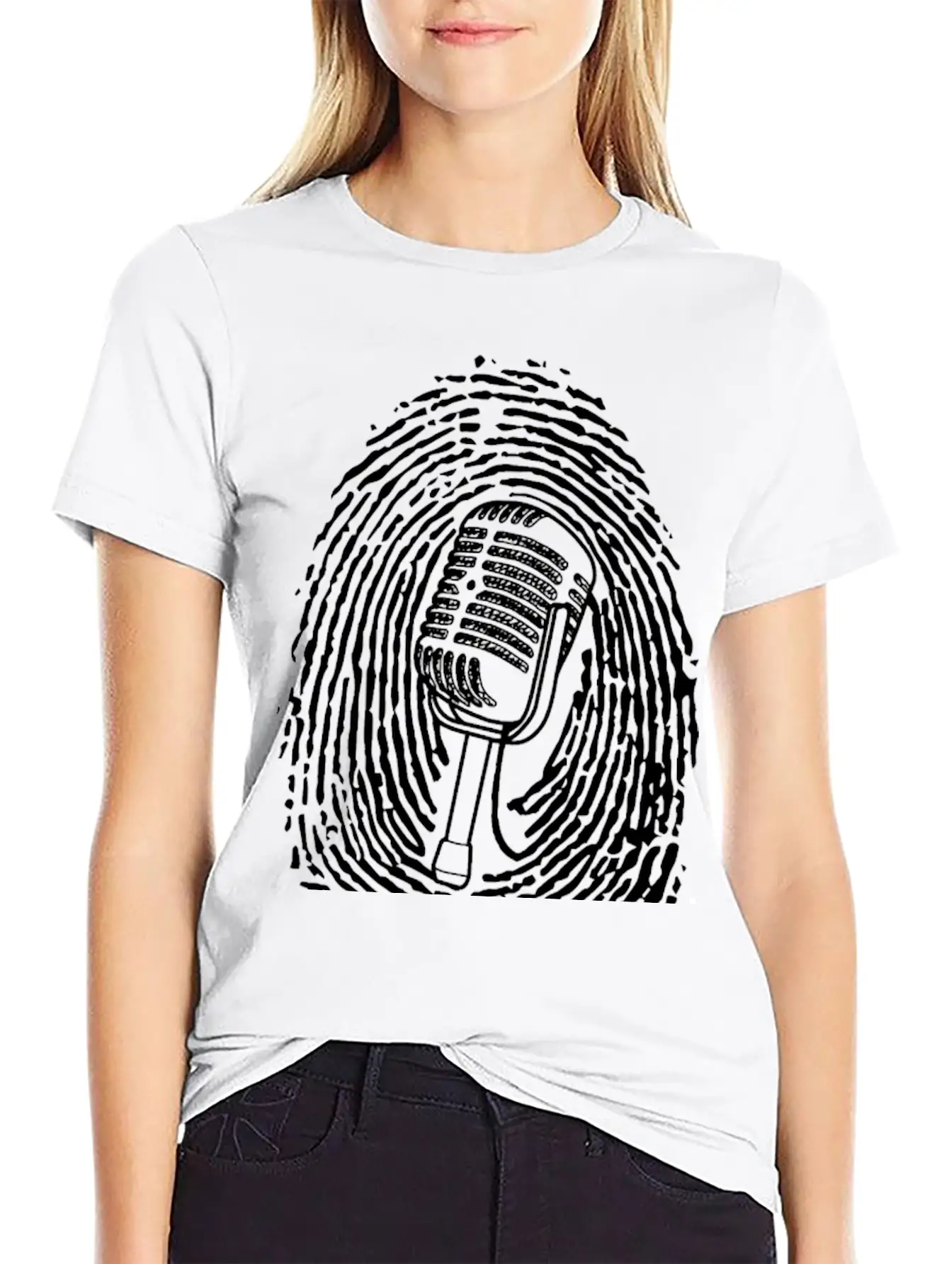 Natural Born Singer T-shirt Black Casual Graphic T-Shirt – Simple And Comfortable Daily Wear