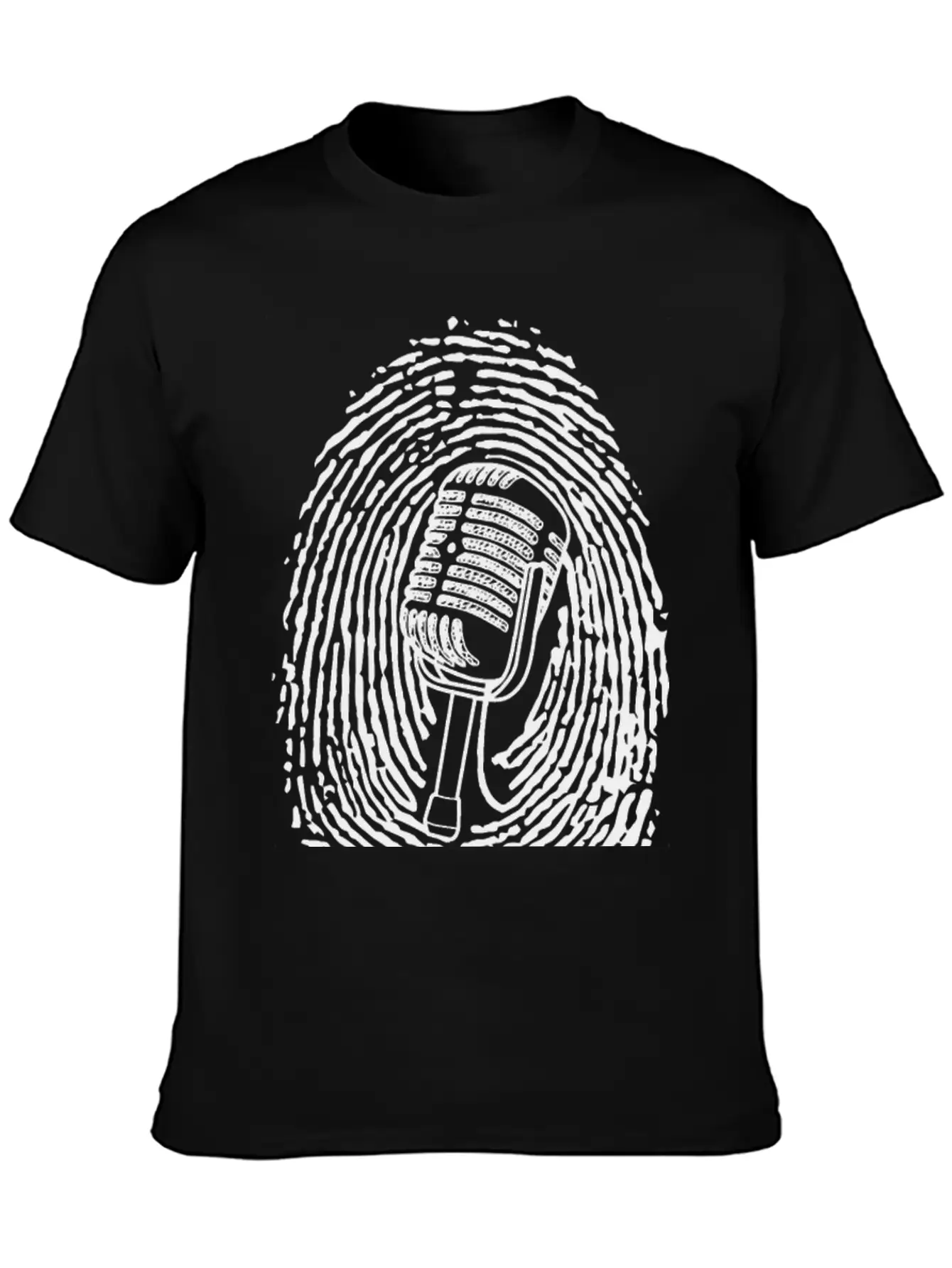 Natural Born Singer T-shirt Black Casual Graphic T-Shirt – Simple And Comfortable Daily Wear