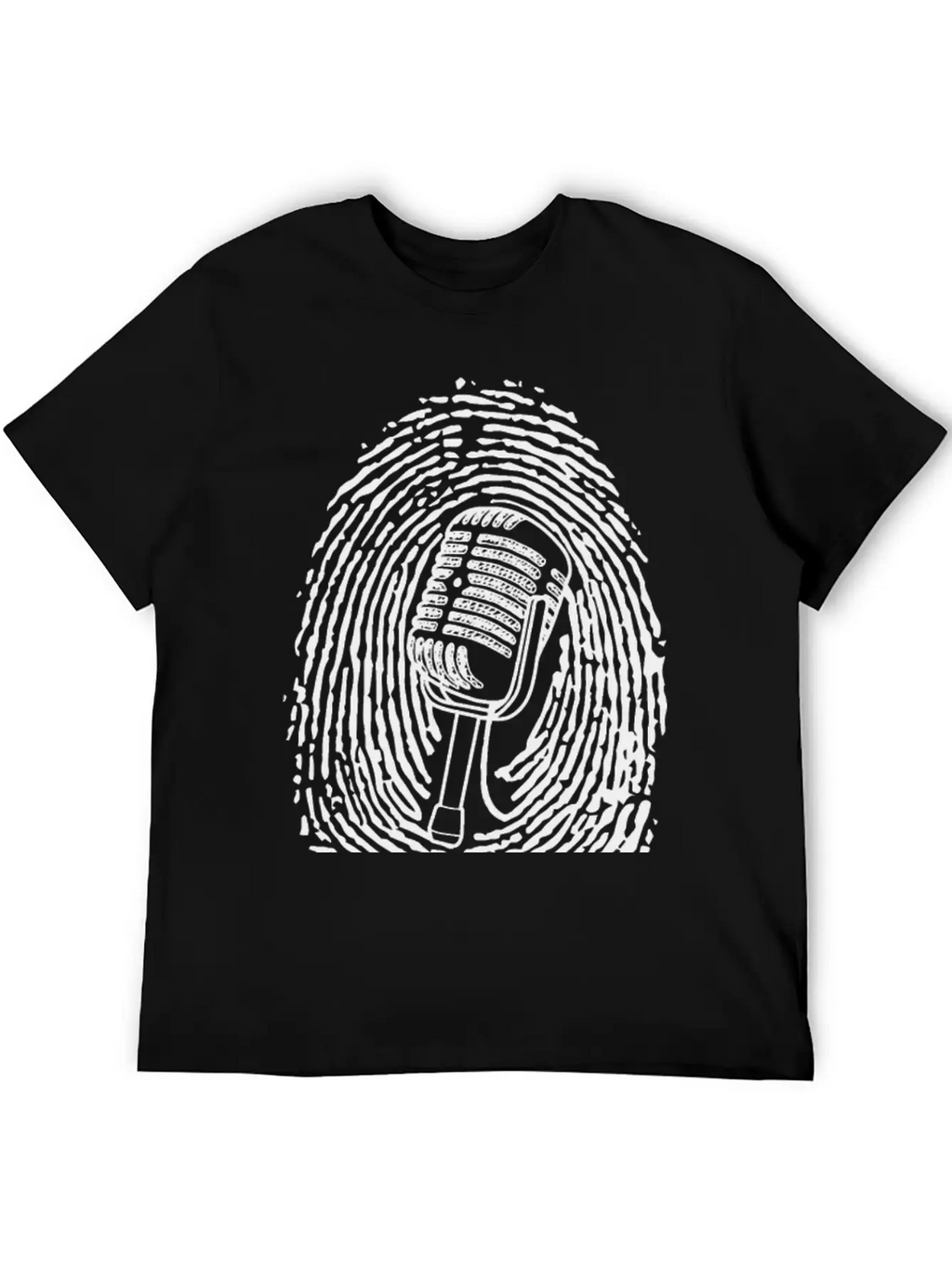 Natural Born Singer T-shirt Black Casual Graphic T-Shirt – Simple And Comfortable Daily Wear
