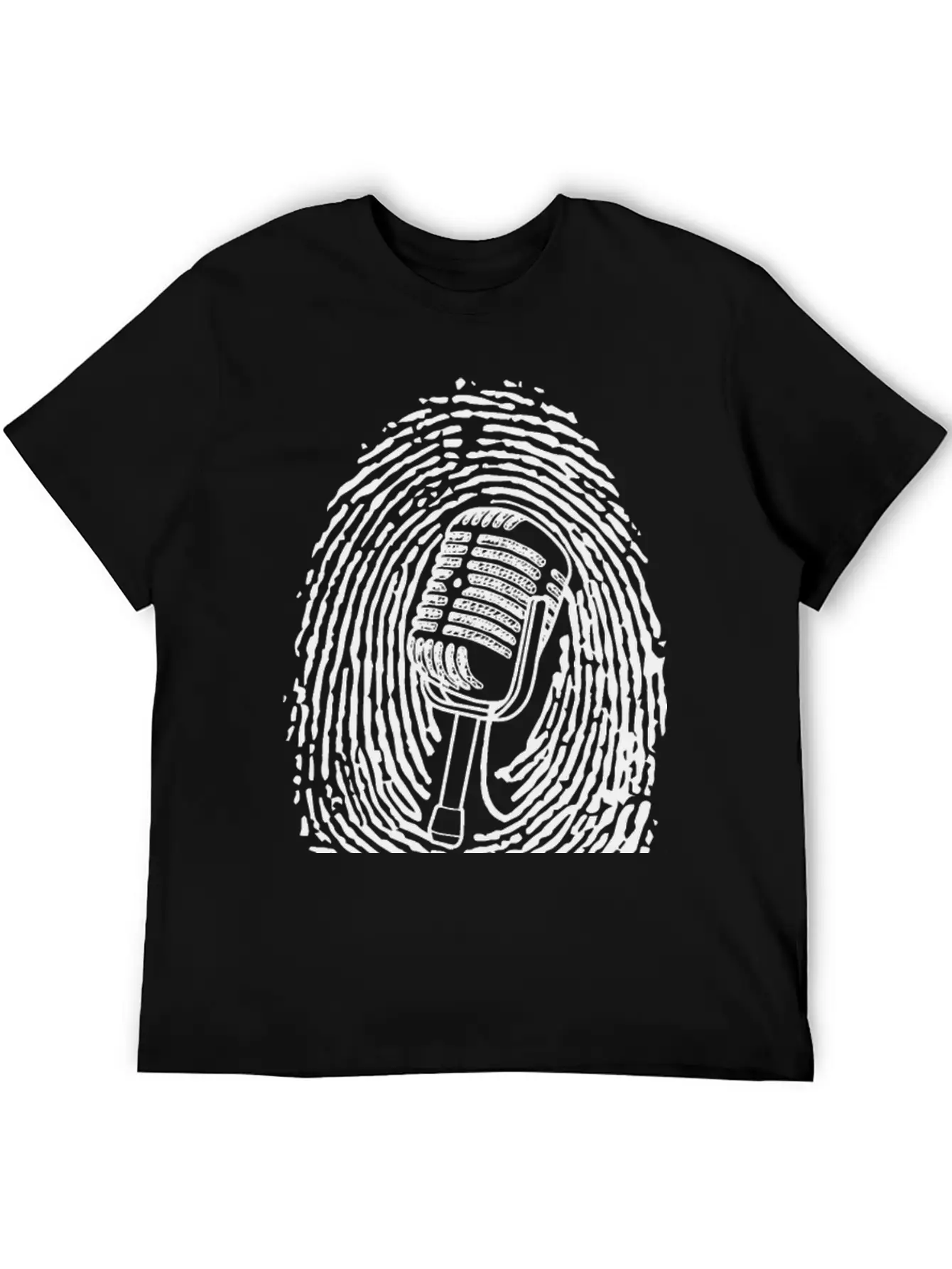 Natural Born Singer T-shirt Black Casual Graphic T-Shirt – Simple And Comfortable Daily Wear