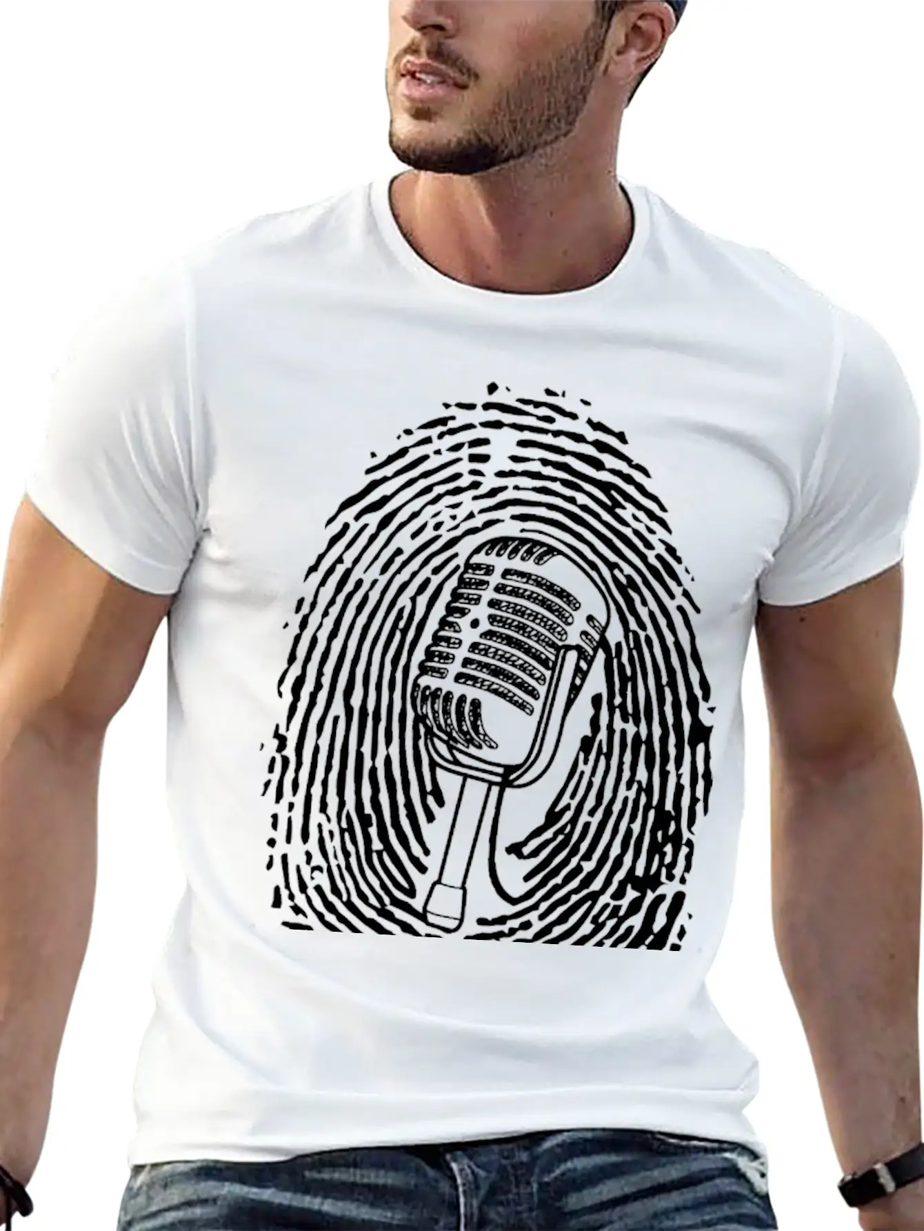 Natural Born Singer T-shirt Black Casual Graphic T-Shirt – Simple And Comfortable Daily Wear