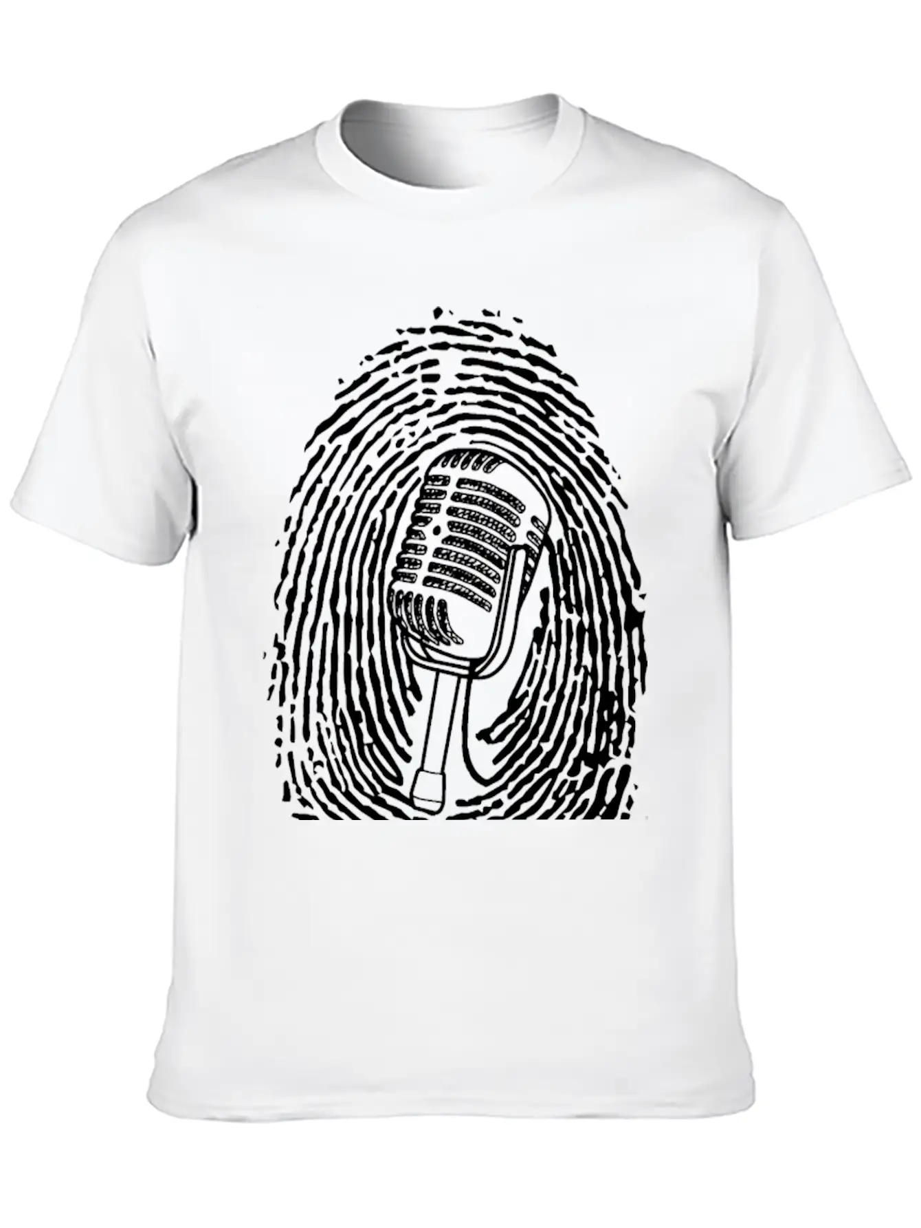 Natural Born Singer T-shirt Black Casual Graphic T-Shirt – Simple And Comfortable Daily Wear
