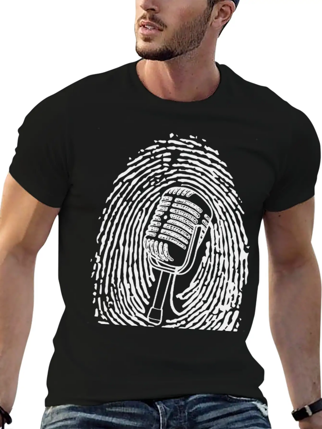 Natural Born Singer T-shirt Black Casual Graphic T-Shirt – Simple And Comfortable Daily Wear