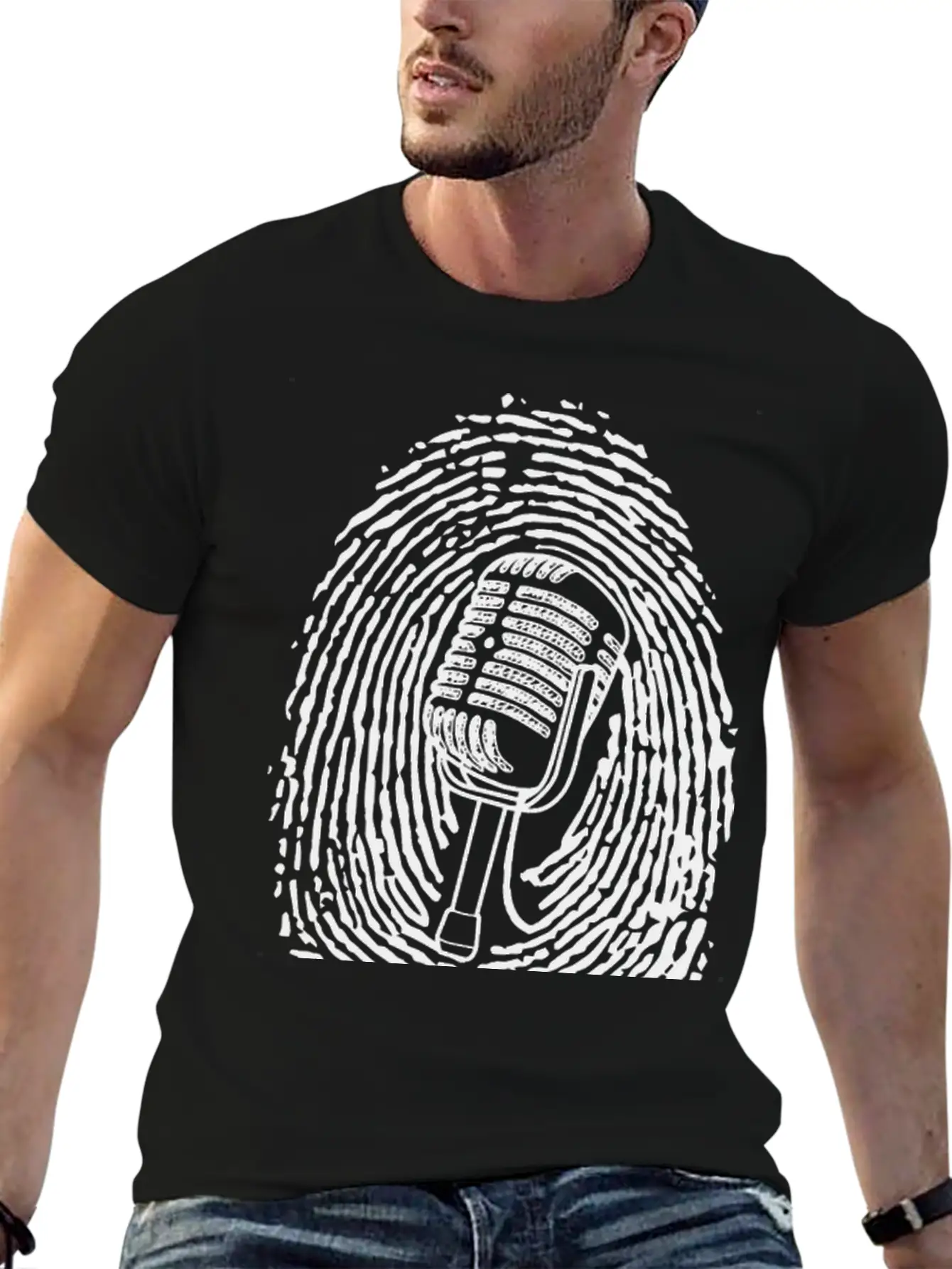 Natural Born Singer T-shirt Black Casual Graphic T-Shirt – Simple And Comfortable Daily Wear