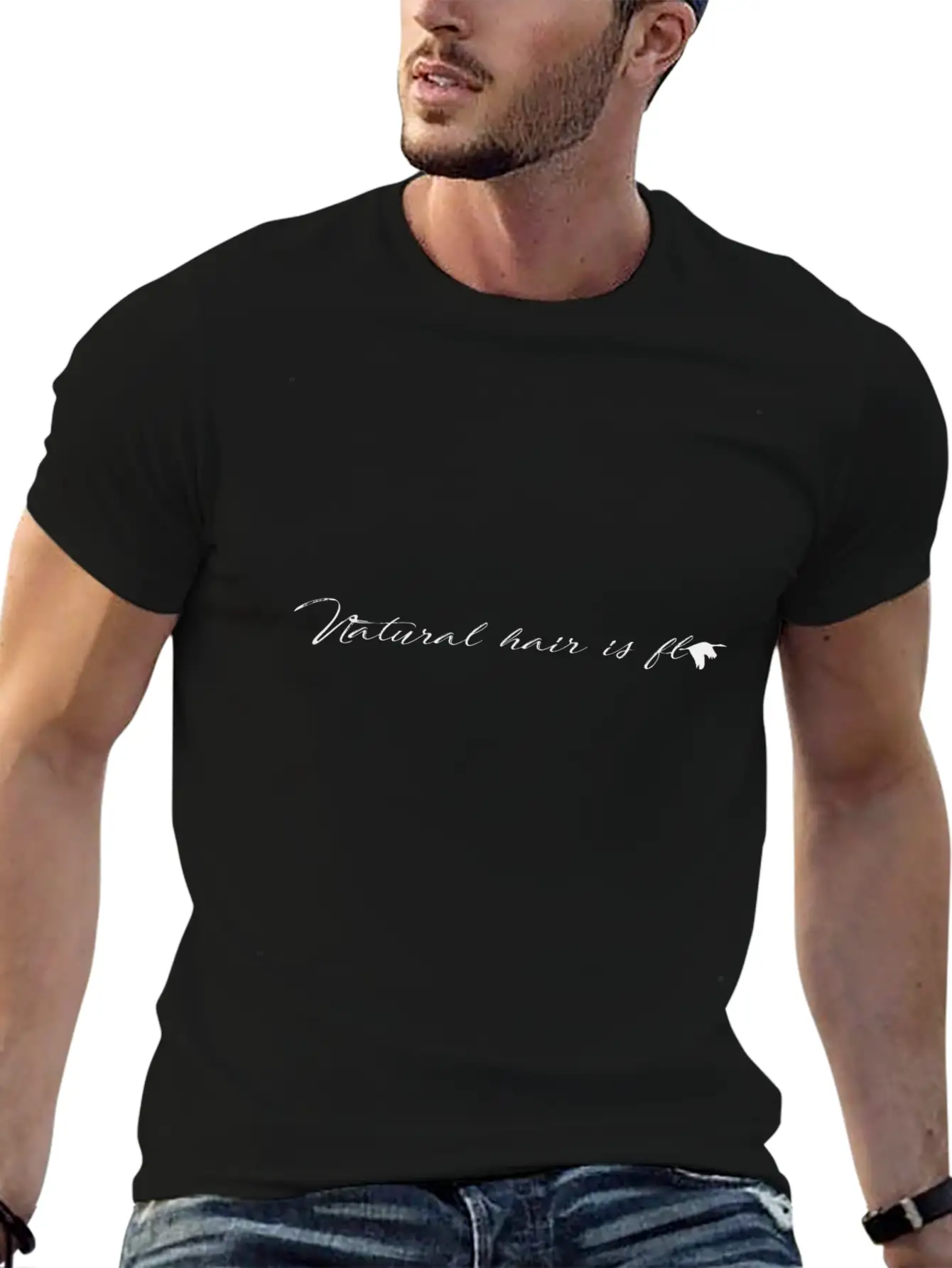 Natural Hair Is Fly - Version 1 Casual Graphic T-Shirt – Simple And Comfortable Daily Wear