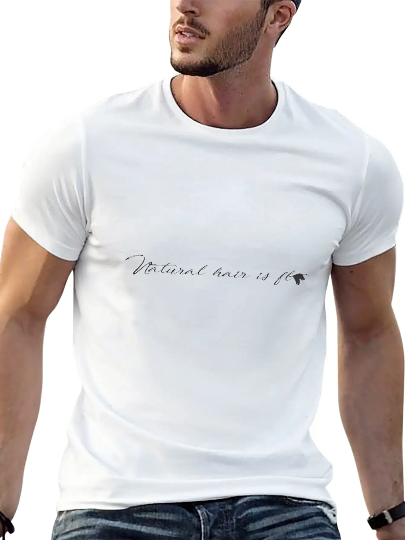 Natural Hair Is Fly - Version 1 Casual Graphic T-Shirt – Simple And Comfortable Daily Wear