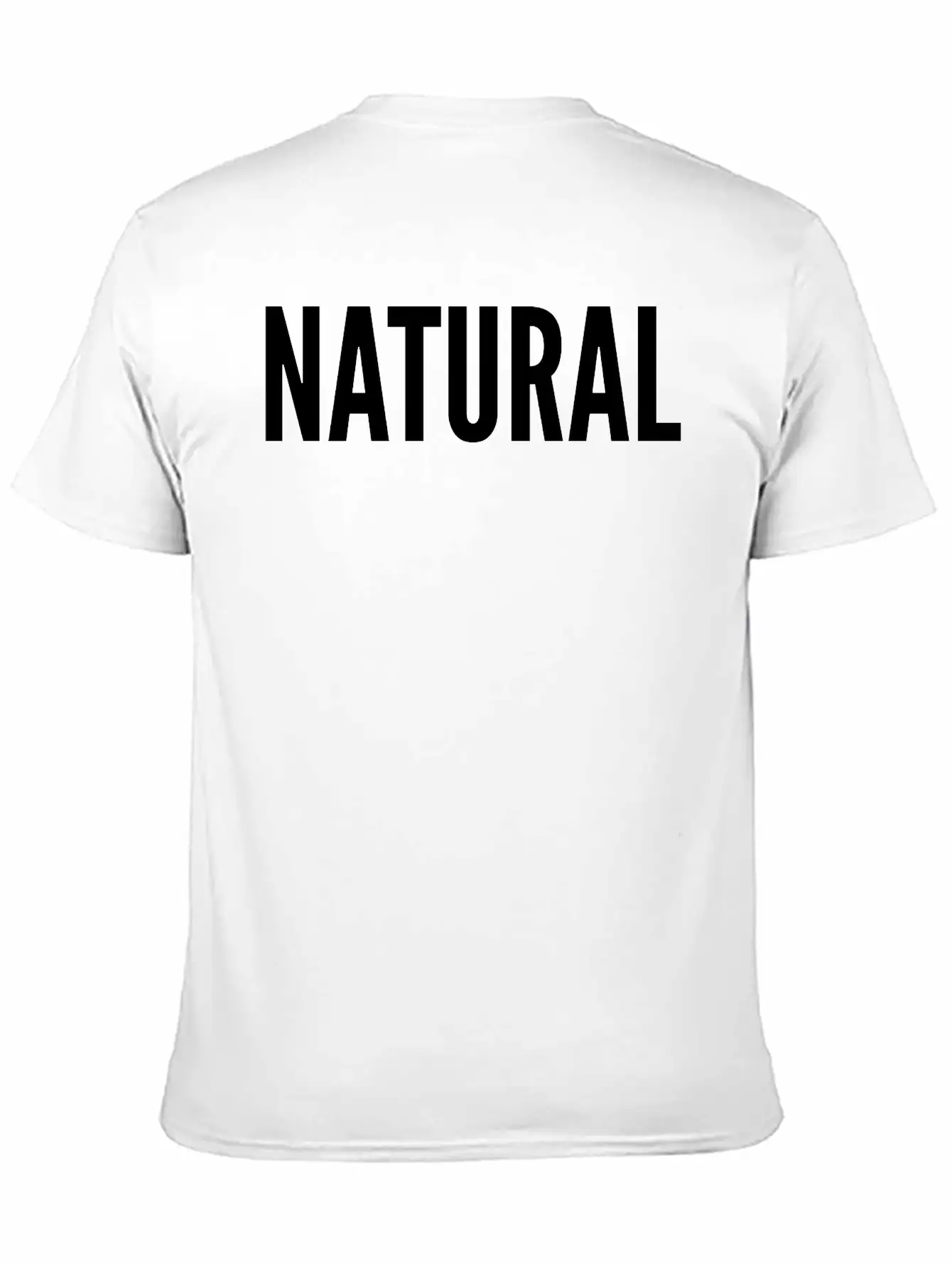 Natural Unisex Casual T-Shirt – Clean Design For Daily Comfort