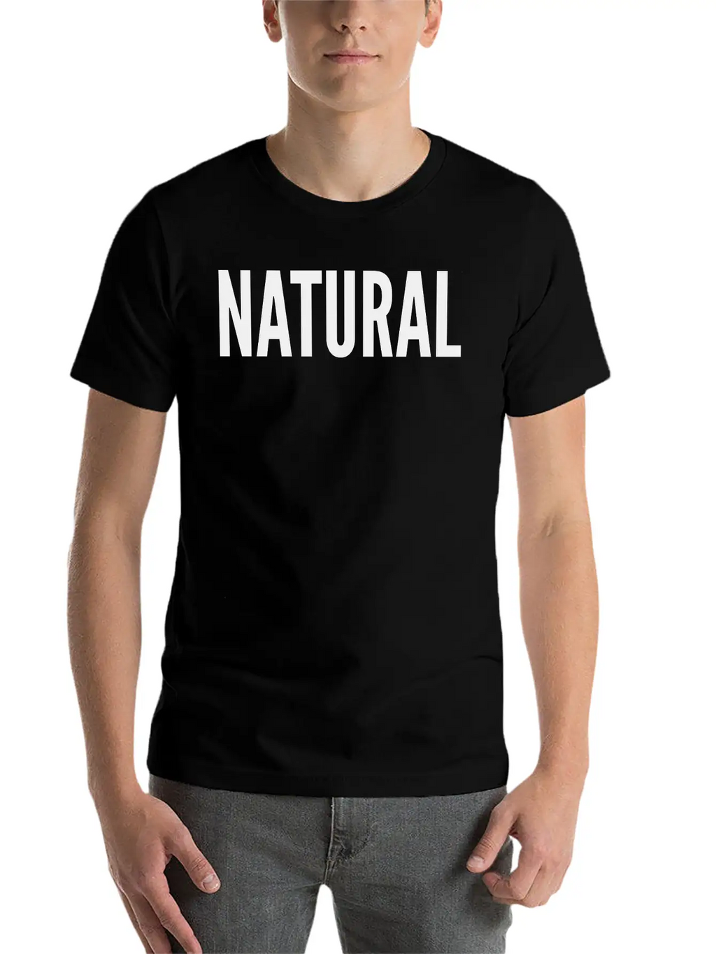 Natural Unisex Casual T-Shirt – Clean Design For Daily Comfort