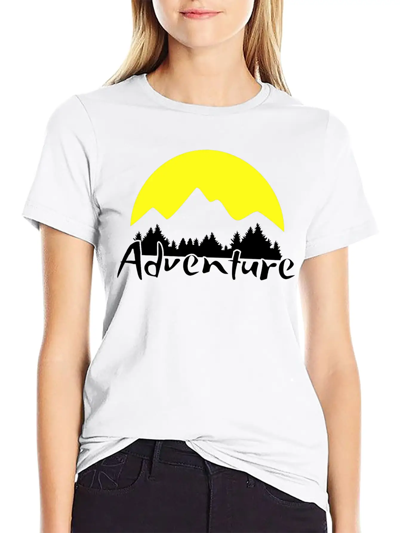 Nature Adventure, Mountains And Forest Unisex Casual T-Shirt – Clean Design For Daily Comfort