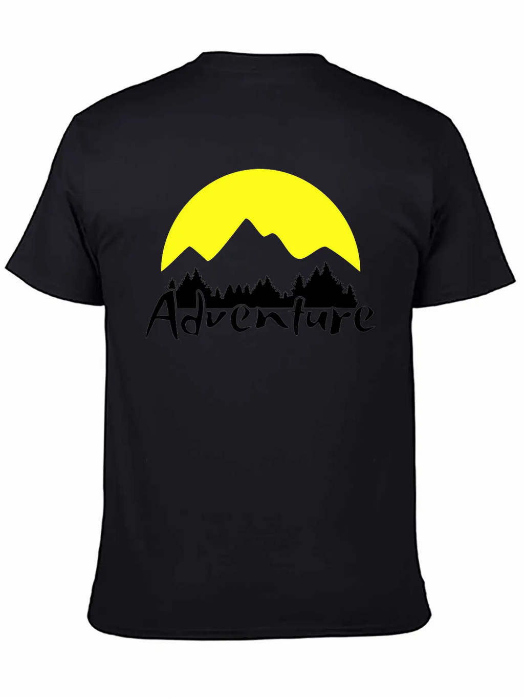 Nature Adventure, Mountains And Forest Unisex Casual T-Shirt – Clean Design For Daily Comfort
