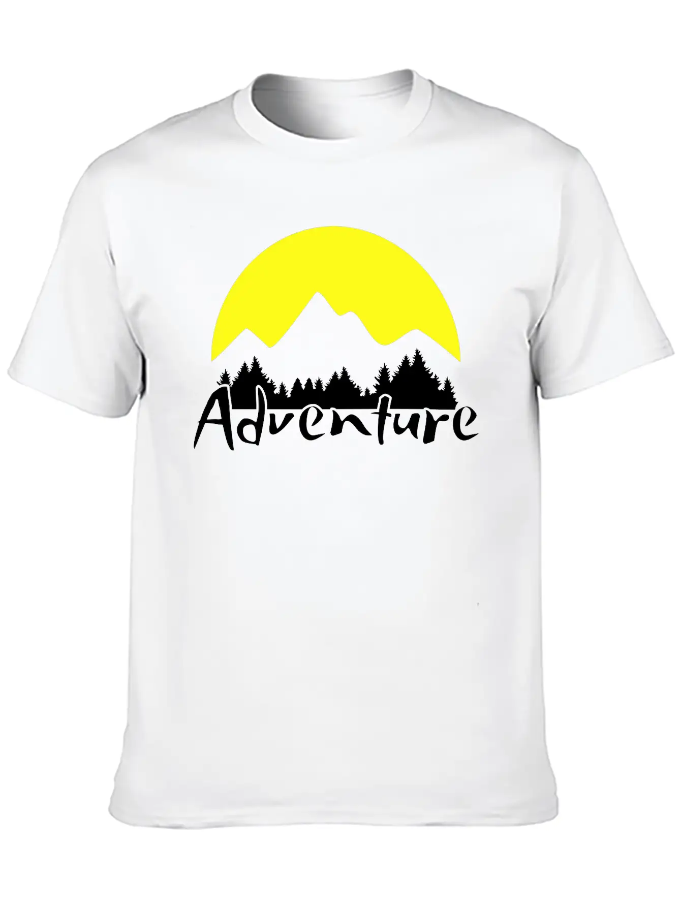 Nature Adventure, Mountains And Forest Unisex Casual T-Shirt – Clean Design For Daily Comfort