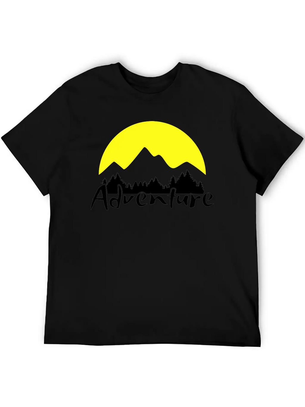 Nature Adventure, Mountains And Forest Unisex Casual T-Shirt – Clean Design For Daily Comfort