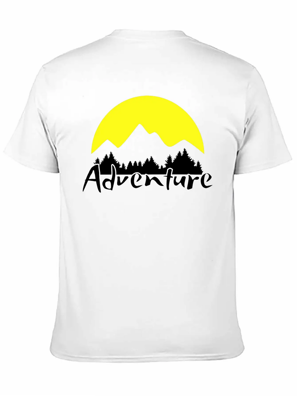 Nature Adventure, Mountains And Forest Unisex Casual T-Shirt – Clean Design For Daily Comfort