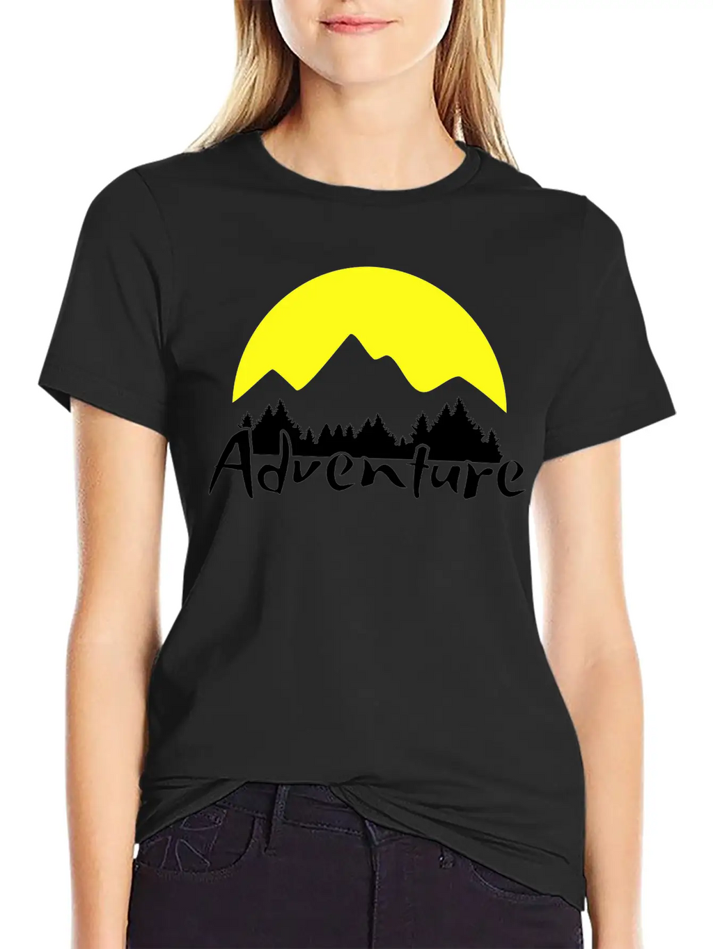Nature Adventure, Mountains And Forest Unisex Casual T-Shirt – Clean Design For Daily Comfort