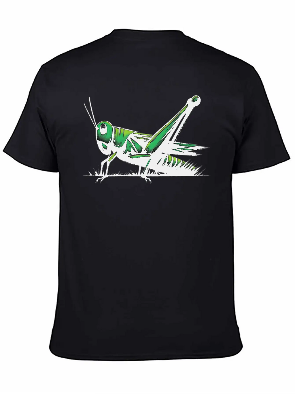 Nature Grasshopper Insect Brushstroke Art 1 Unisex Casual T-Shirt – Clean Design For Daily Comfort