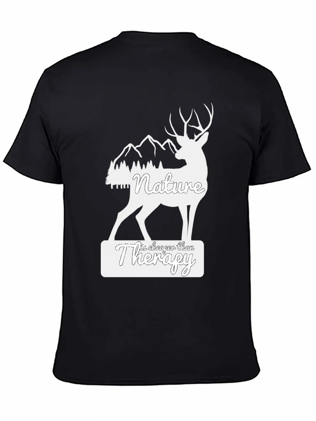 Nature Is Cheaper Then Therapy Unisex Short Sleeve Soft Cotton T-Shirt – Casual Everyday Wear