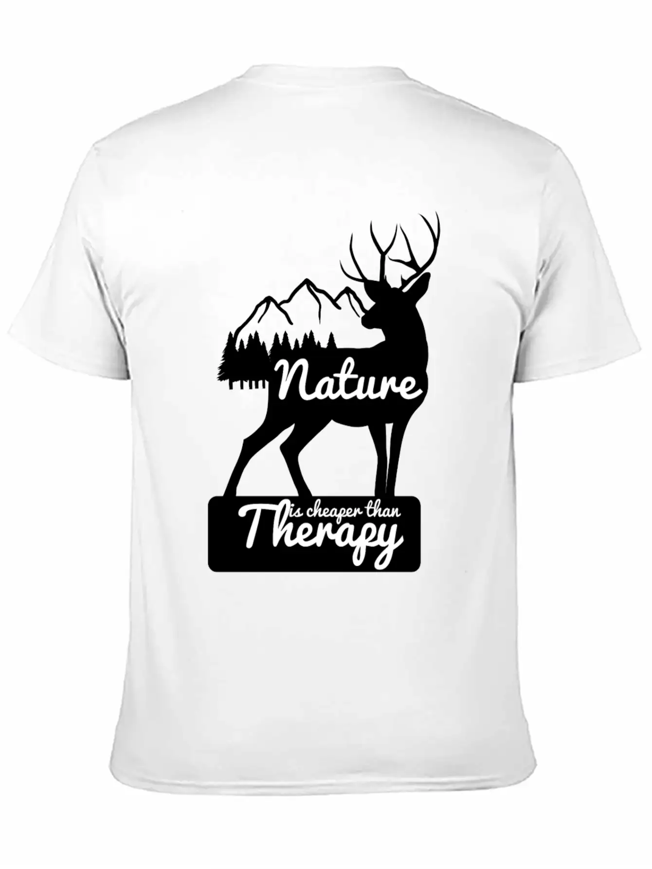 Nature Is Cheaper Then Therapy Unisex Short Sleeve Soft Cotton T-Shirt – Casual Everyday Wear