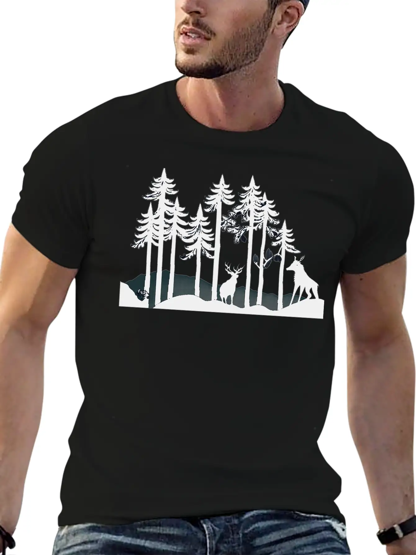 NATURE JUNGLE Casual Graphic T-Shirt – Simple And Comfortable Daily Wear