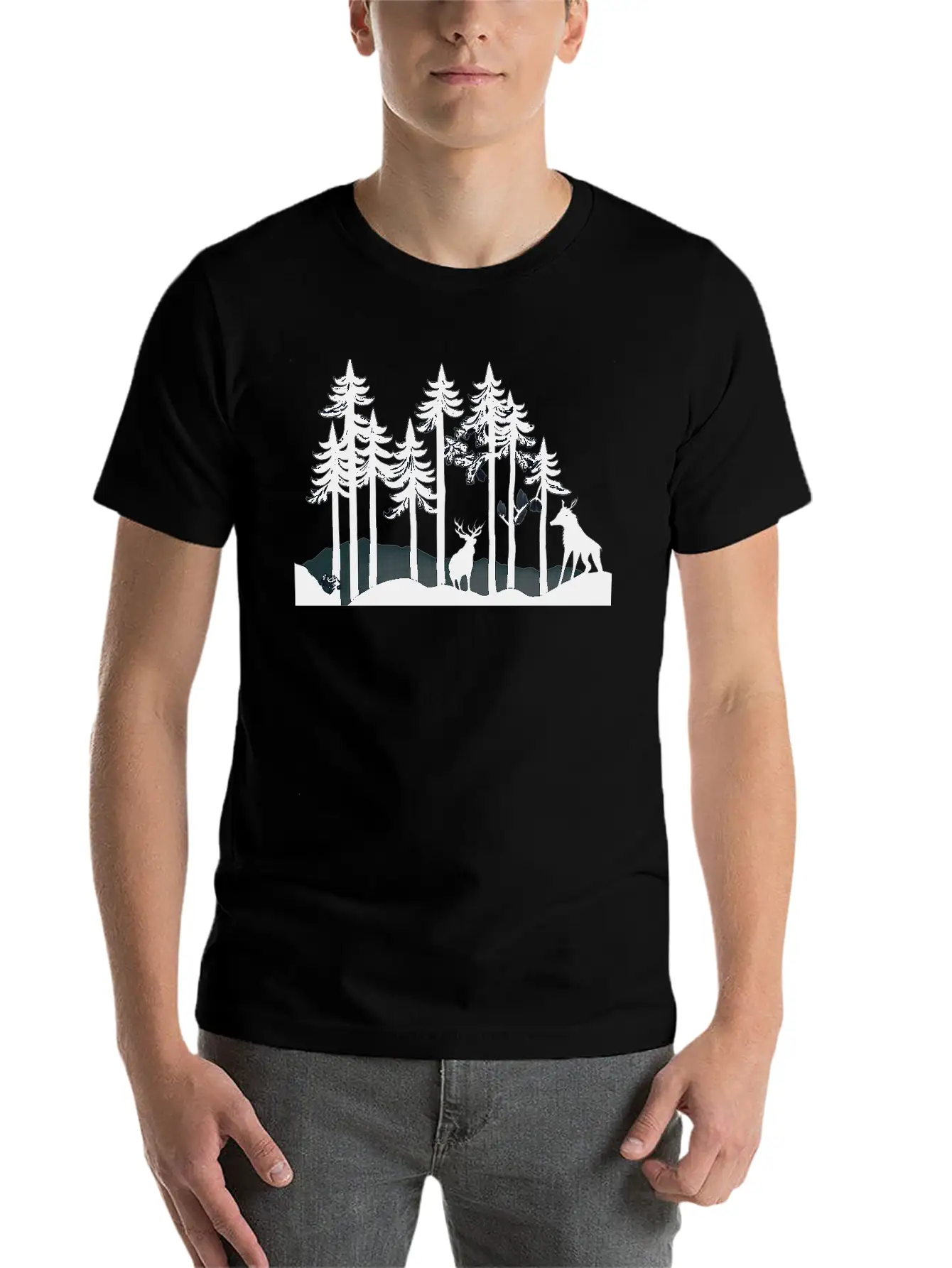 NATURE JUNGLE Casual Graphic T-Shirt – Simple And Comfortable Daily Wear