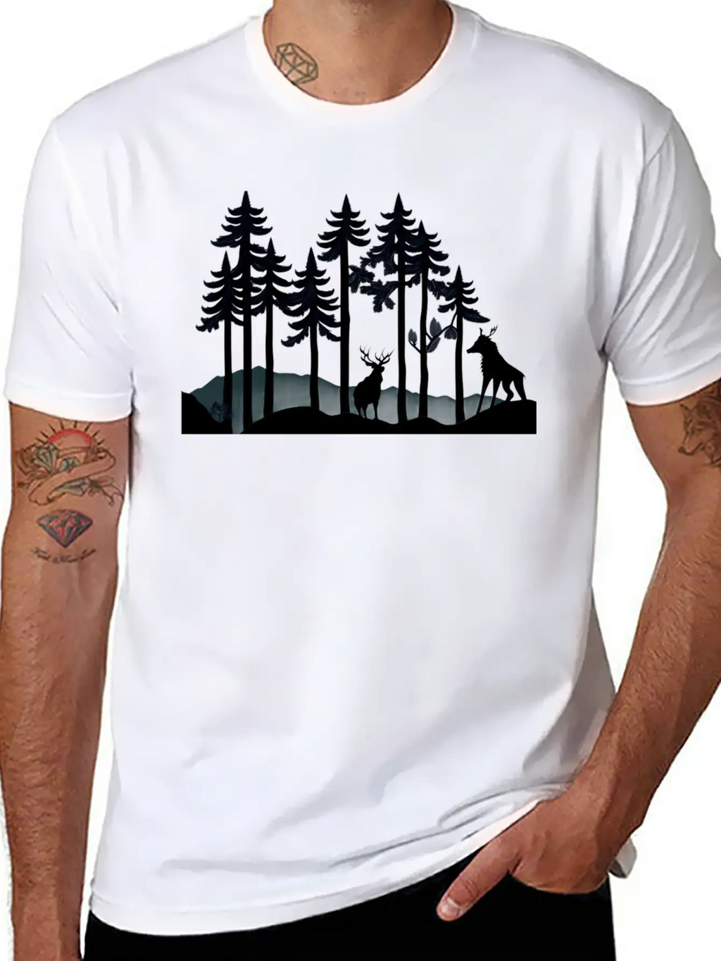 NATURE JUNGLE Casual Graphic T-Shirt – Simple And Comfortable Daily Wear