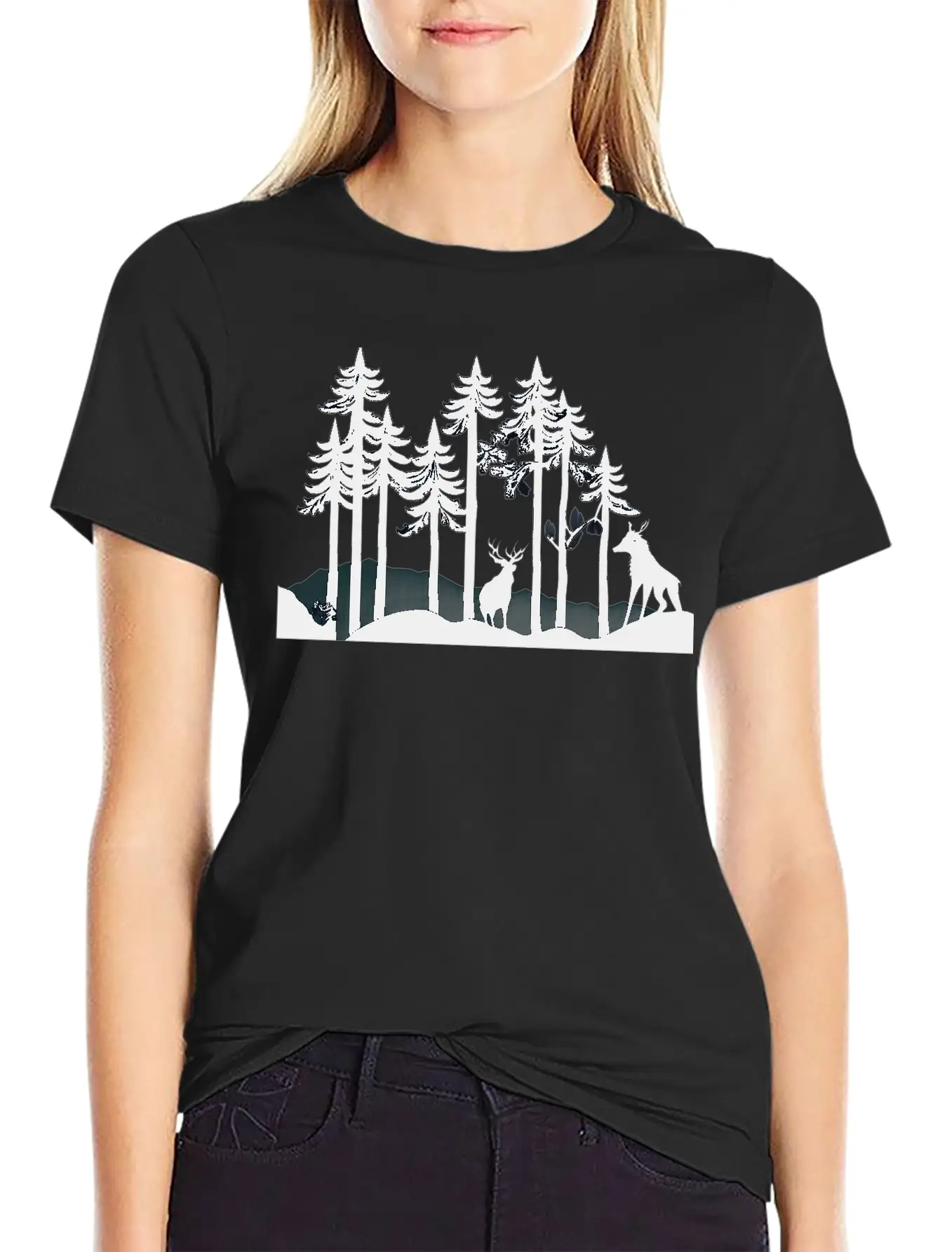 NATURE JUNGLE Casual Graphic T-Shirt – Simple And Comfortable Daily Wear