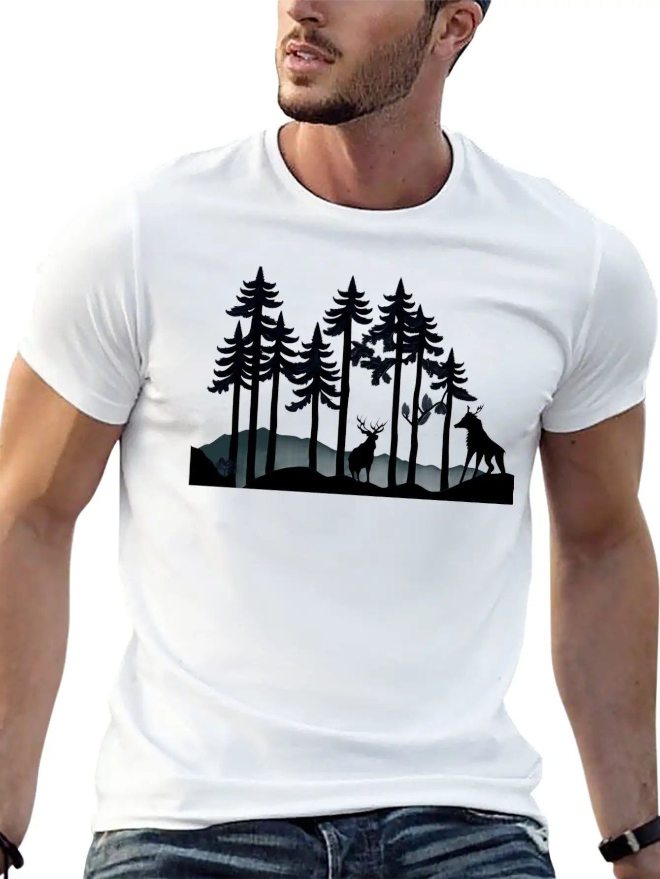 NATURE JUNGLE Casual Graphic T-Shirt – Simple And Comfortable Daily Wear