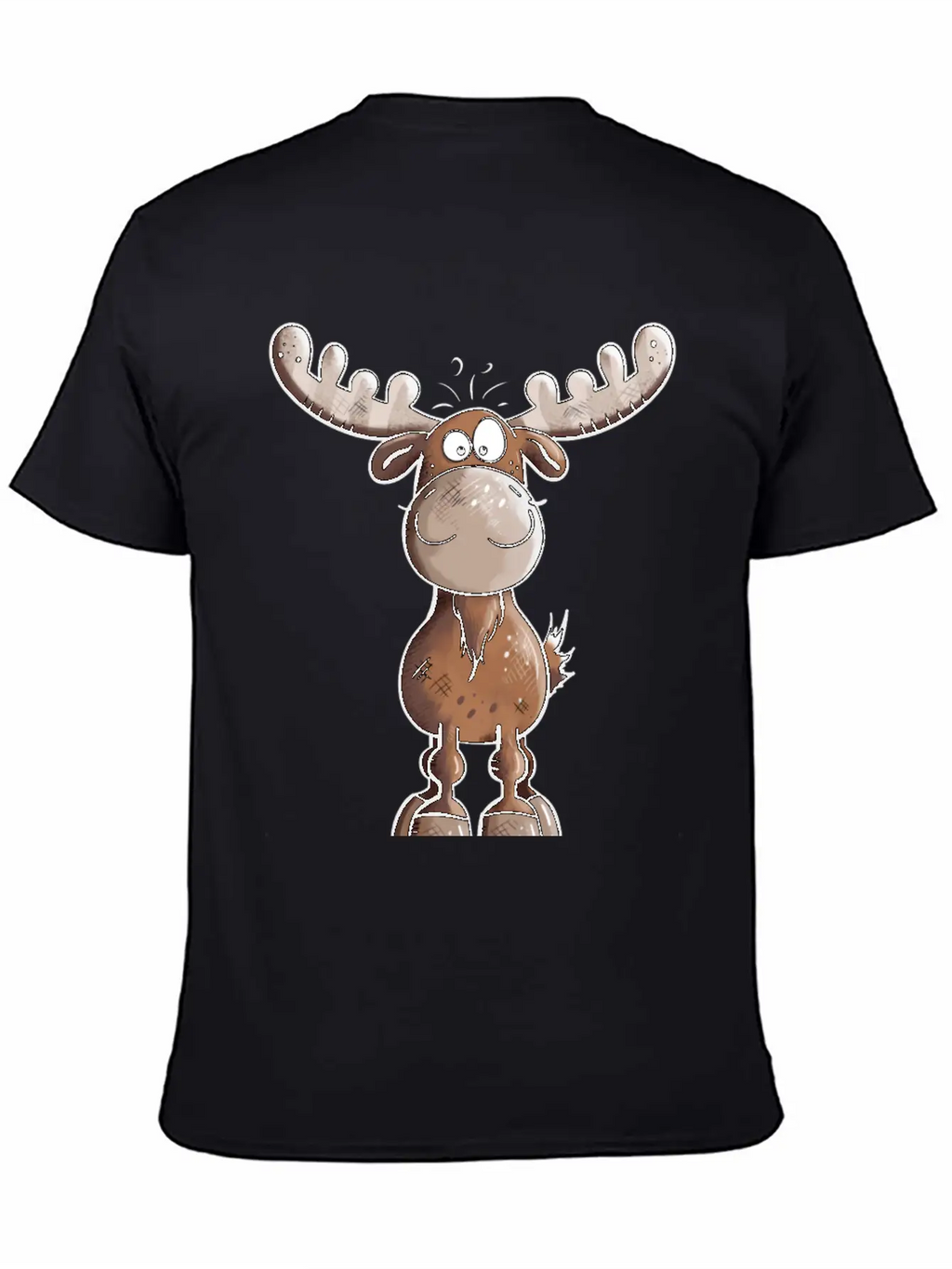 Naughty Elk - Elks - Deer - Moose - Gift - Forest Unisex Casual T-Shirt – Clean Design For Daily Comfort