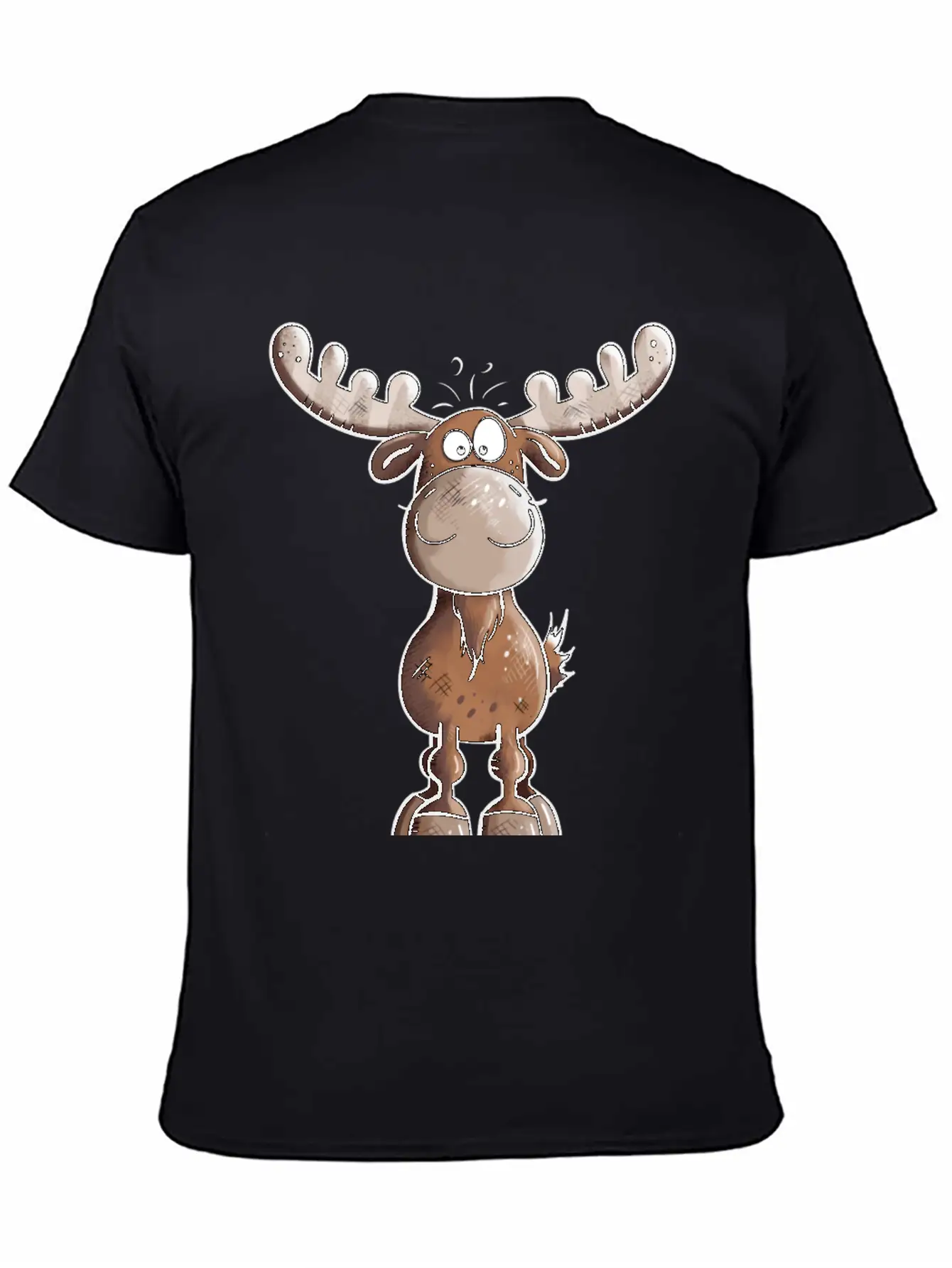 Naughty Elk - Elks - Deer - Moose - Gift - Forest Unisex Casual T-Shirt – Clean Design For Daily Comfort