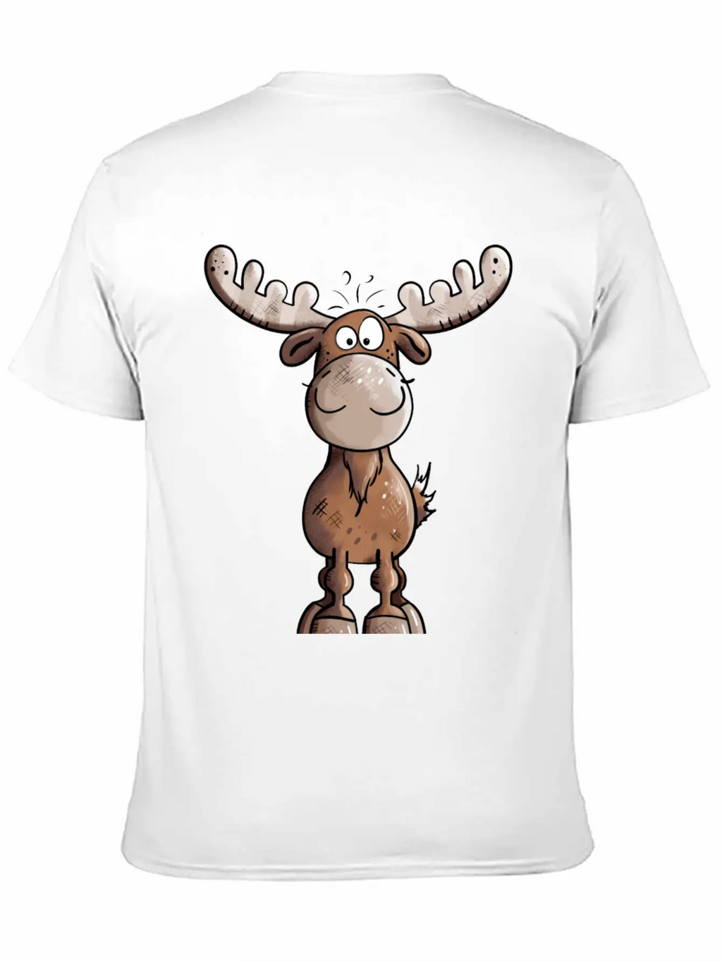 Naughty Elk - Elks - Deer - Moose - Gift - Forest Unisex Casual T-Shirt – Clean Design For Daily Comfort
