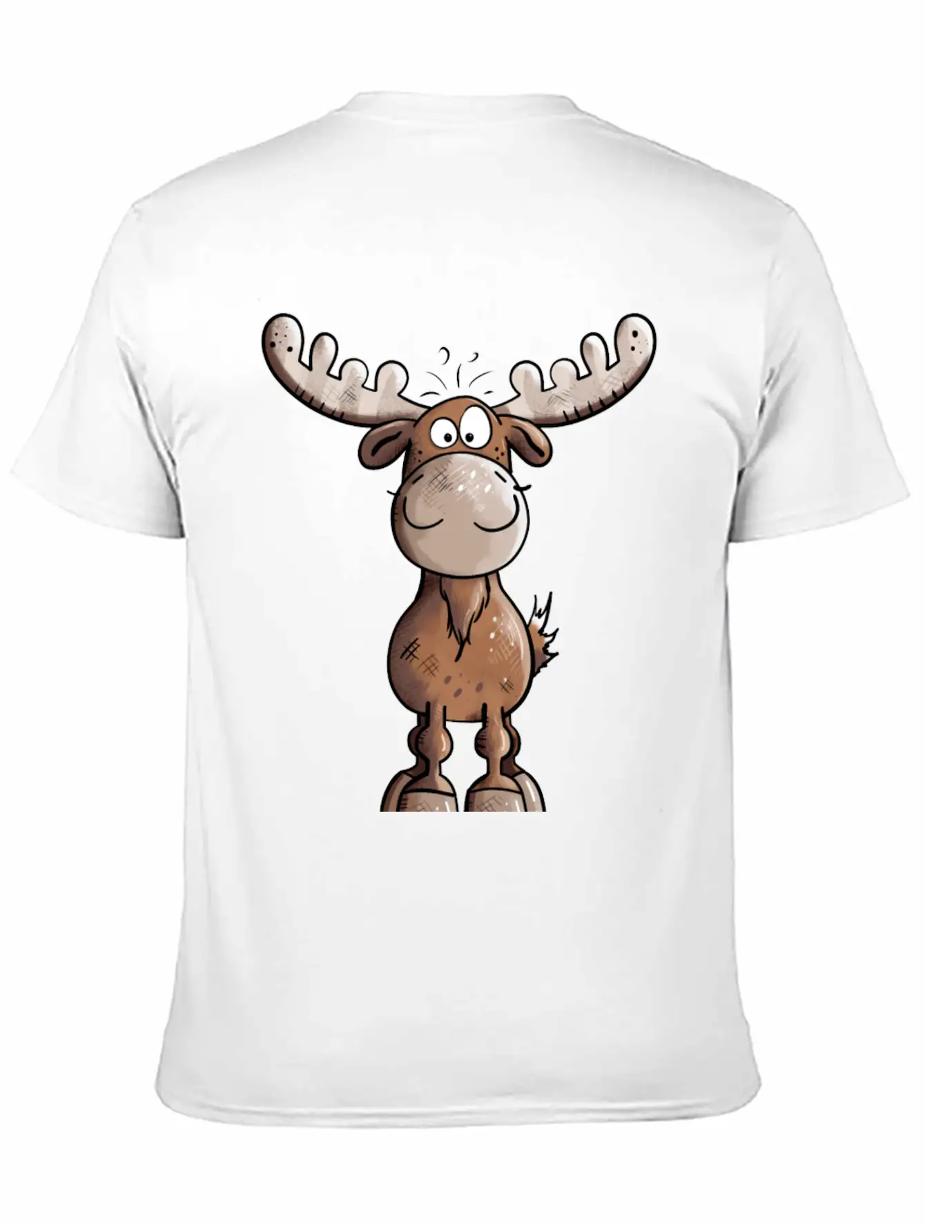 Naughty Elk - Elks - Deer - Moose - Gift - Forest Unisex Casual T-Shirt – Clean Design For Daily Comfort