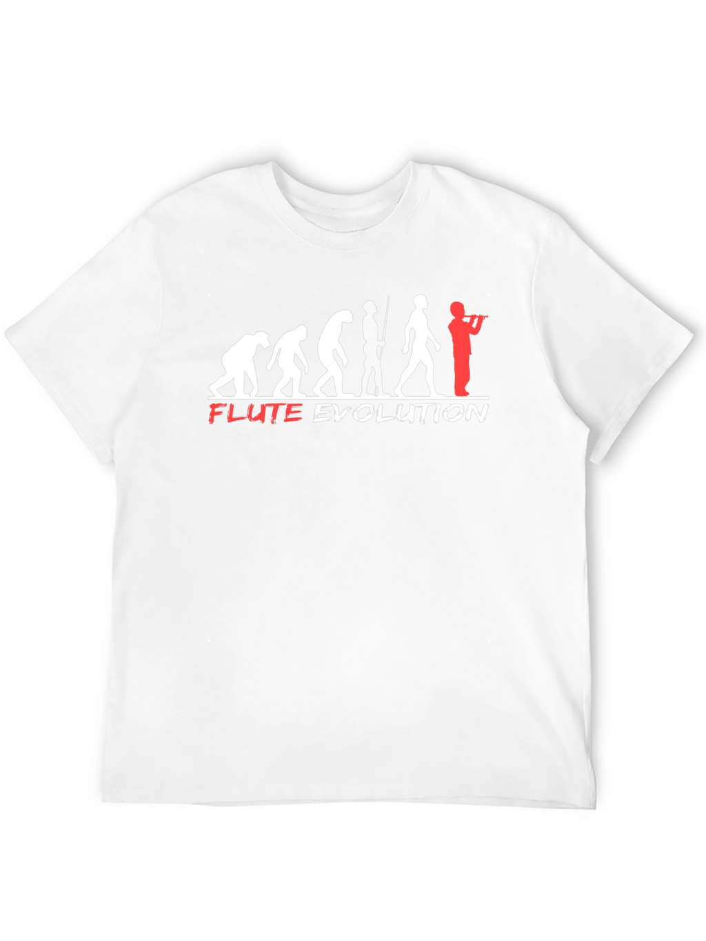 Flute Evolution T-Shirt - Funny Music Tee