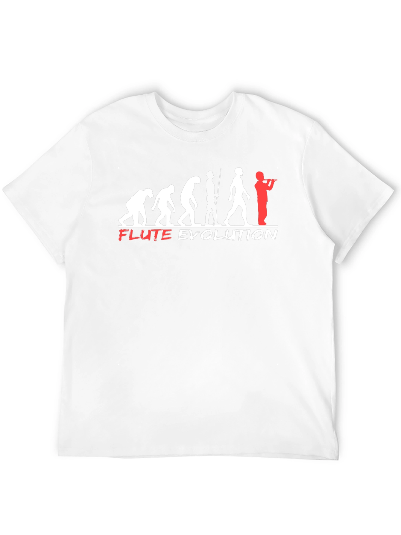 Flute Evolution T-Shirt - Funny Music Tee