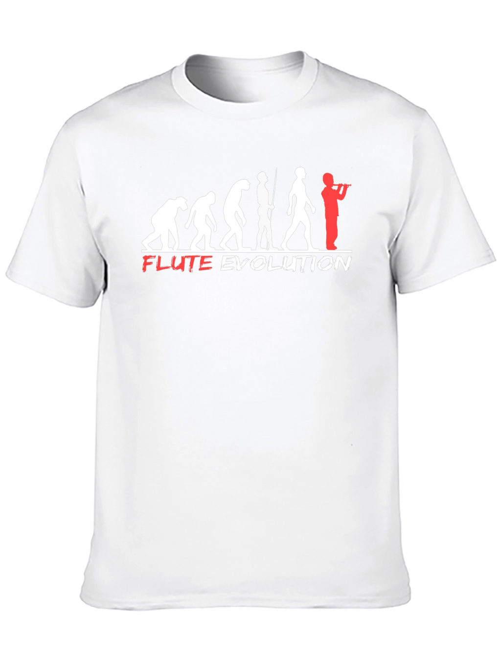 Flute Evolution T-Shirt - Funny Music Tee