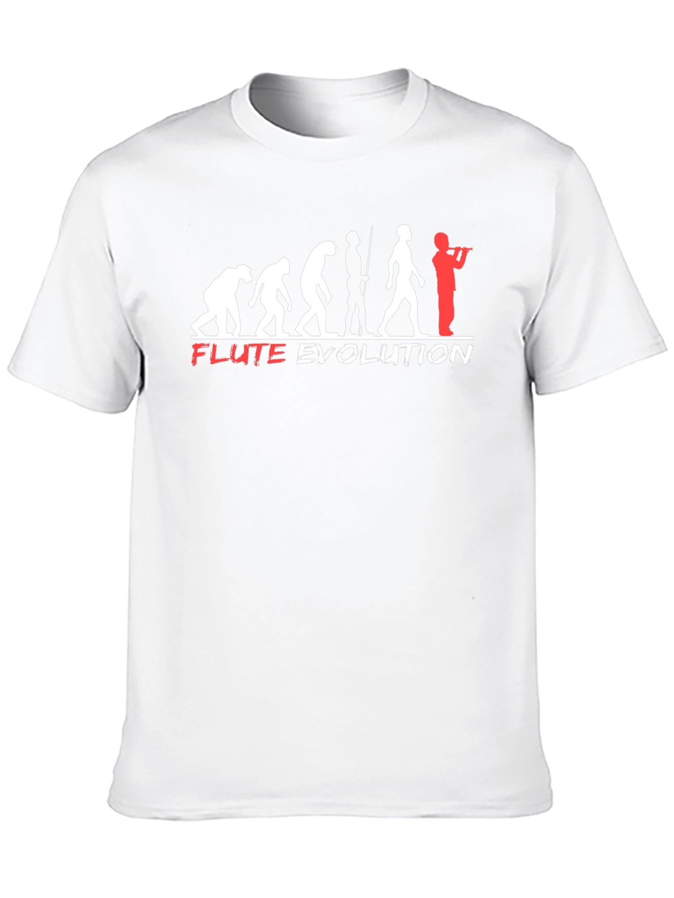 Flute Evolution T-Shirt - Funny Music Tee