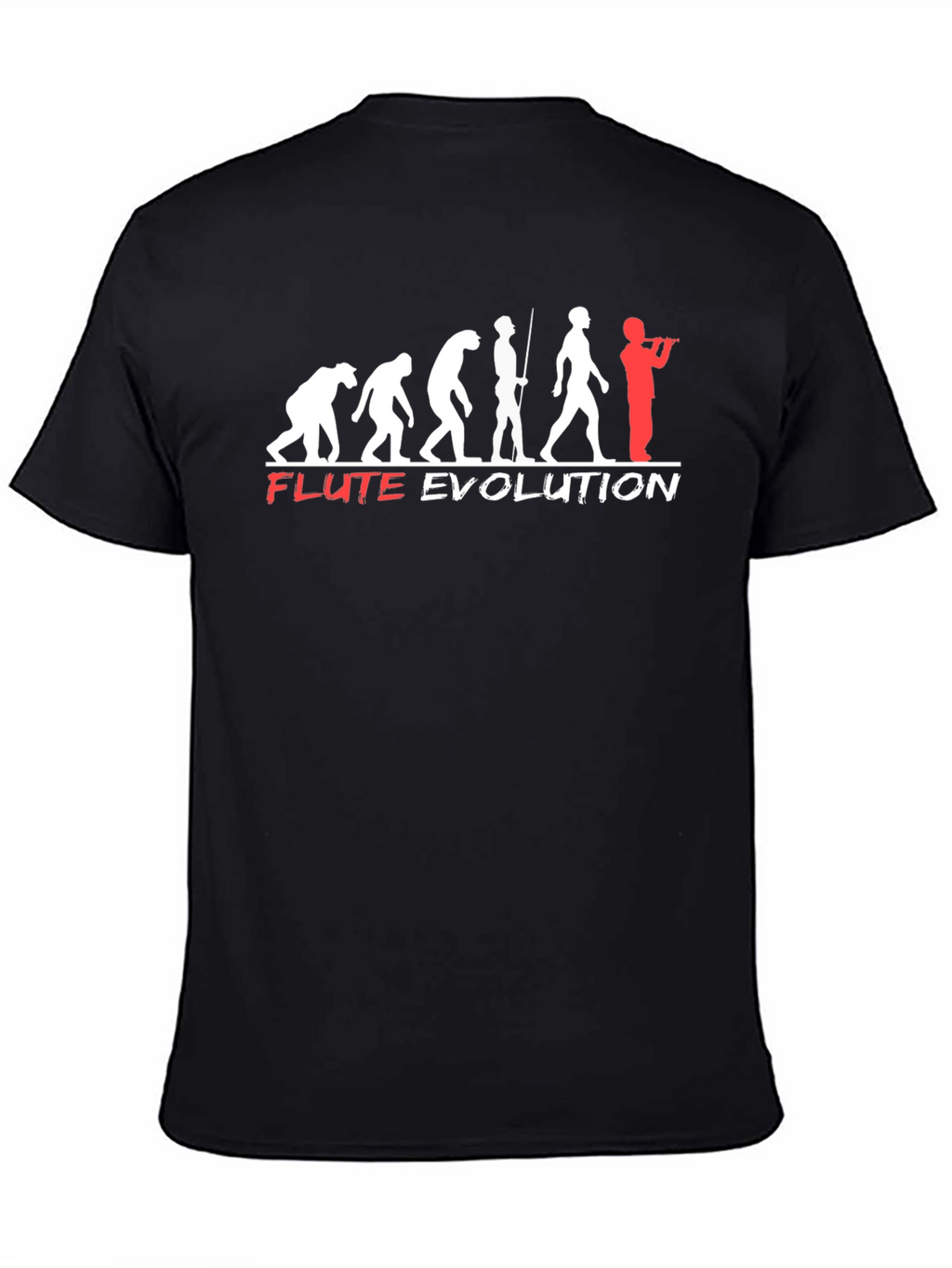 Flute Evolution T-Shirt - Funny Music Tee