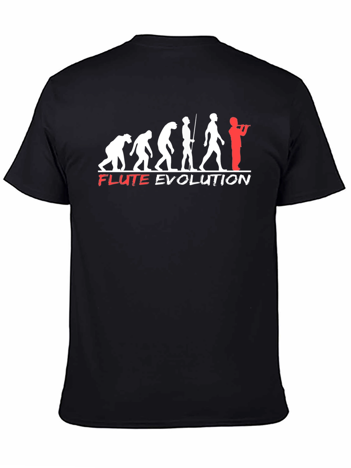 Flute Evolution T-Shirt - Funny Music Tee