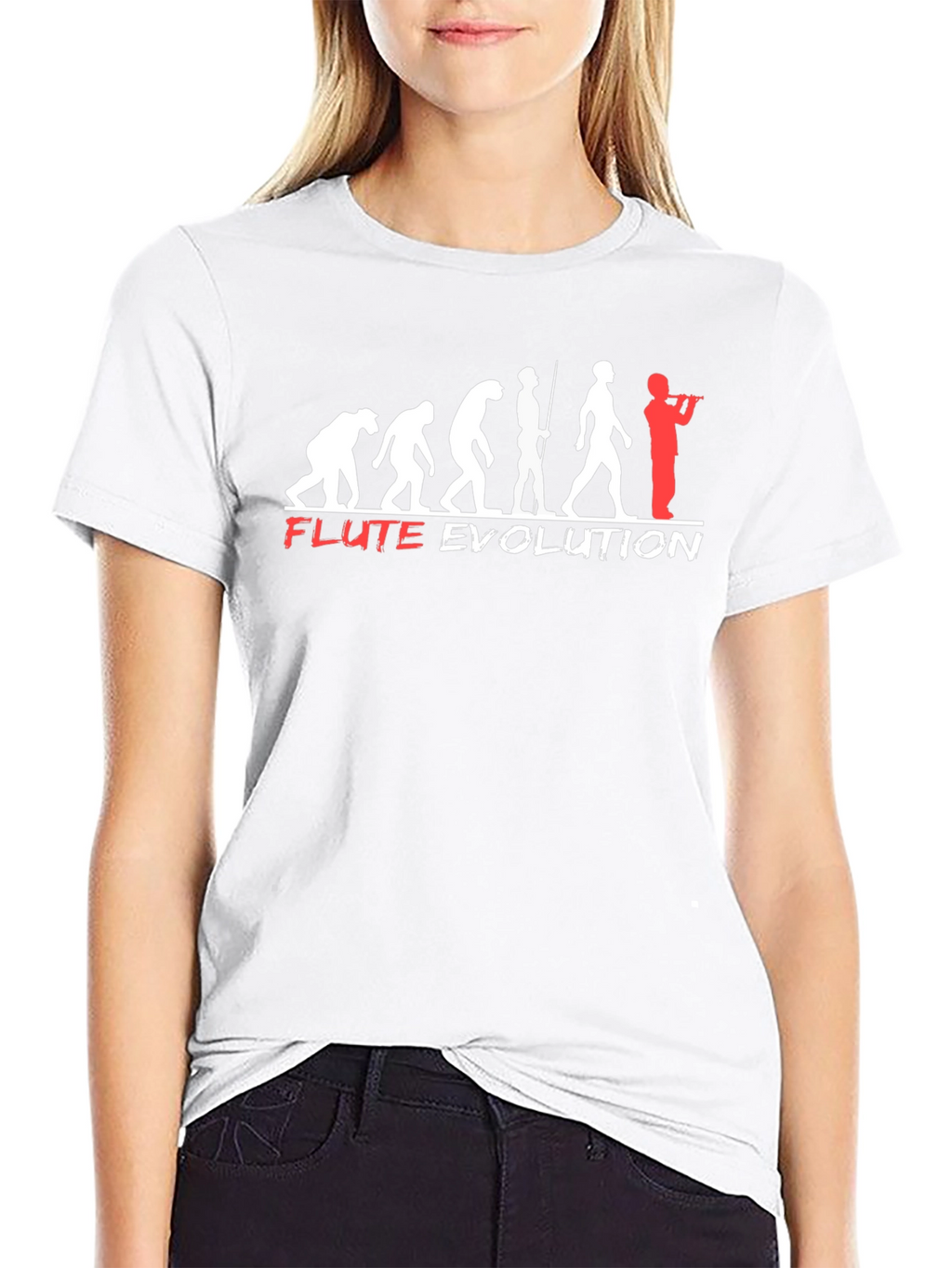 Flute Evolution T-Shirt - Funny Music Tee