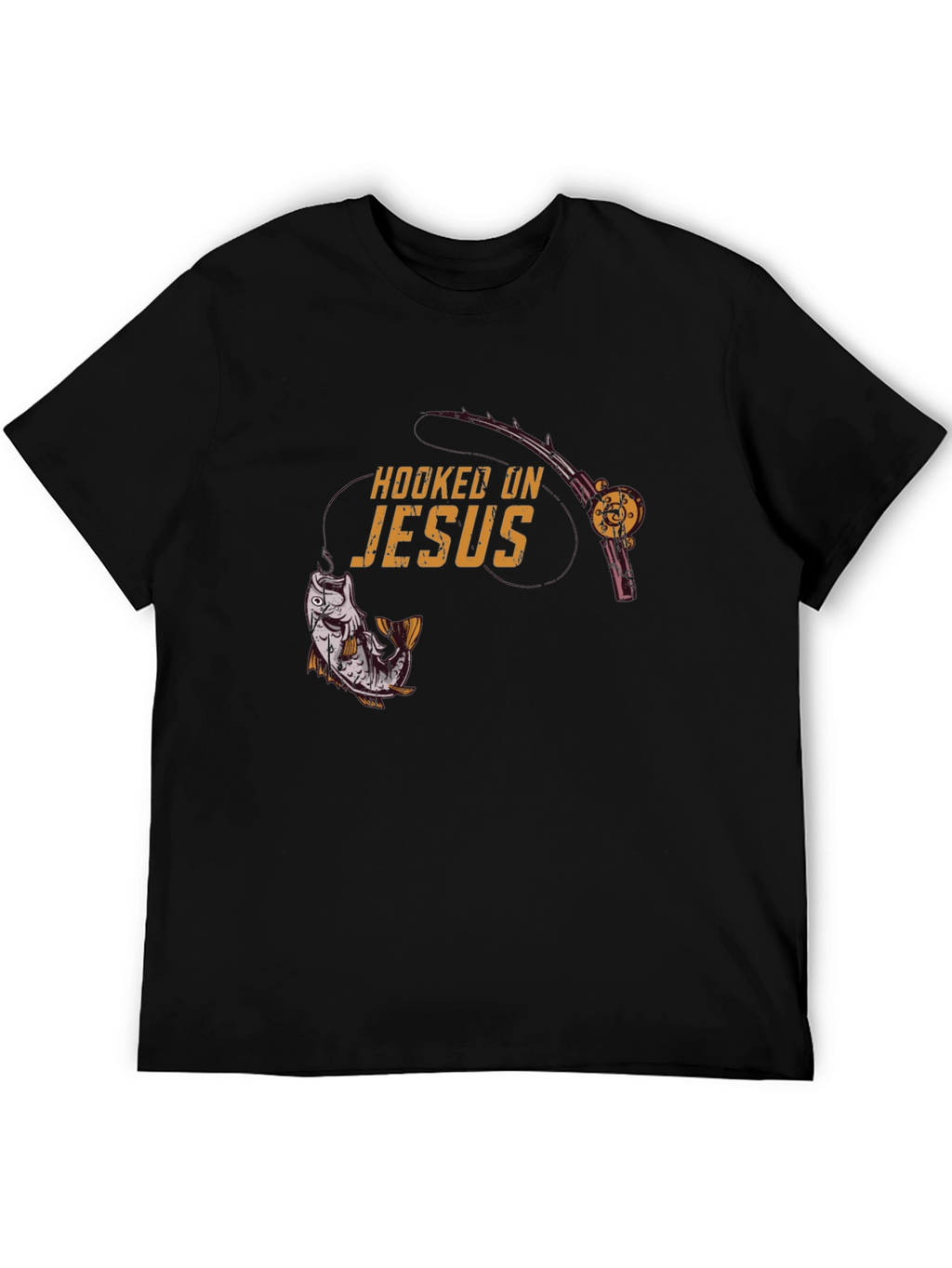 Hooked on Jesus Graphic T-Shirt