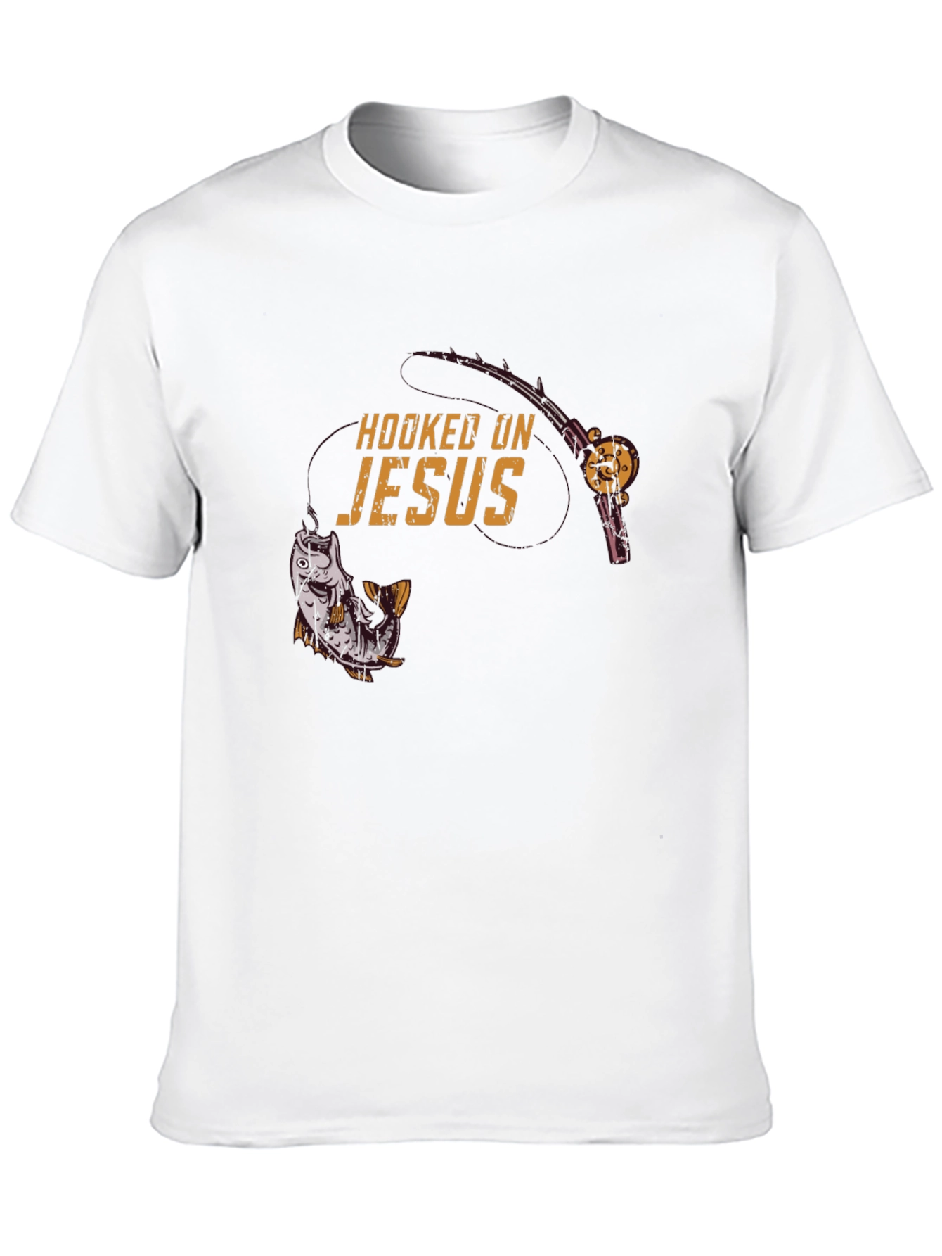 Hooked on Jesus Graphic T-Shirt