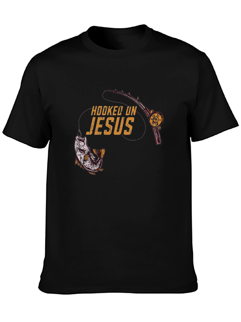 Hooked on Jesus Graphic T-Shirt