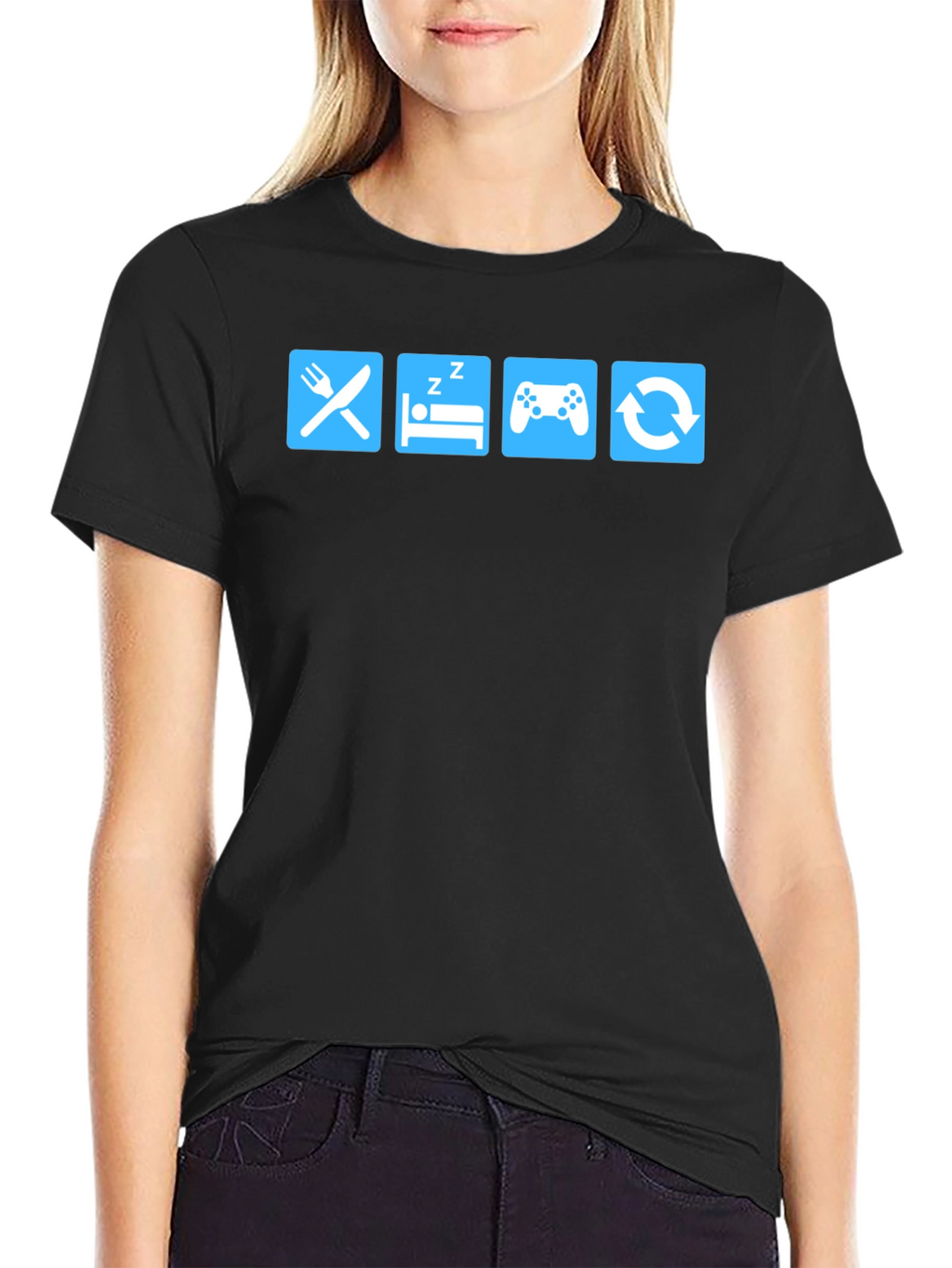 Eat Sleep Game Repeat T-Shirt - Gamer Life