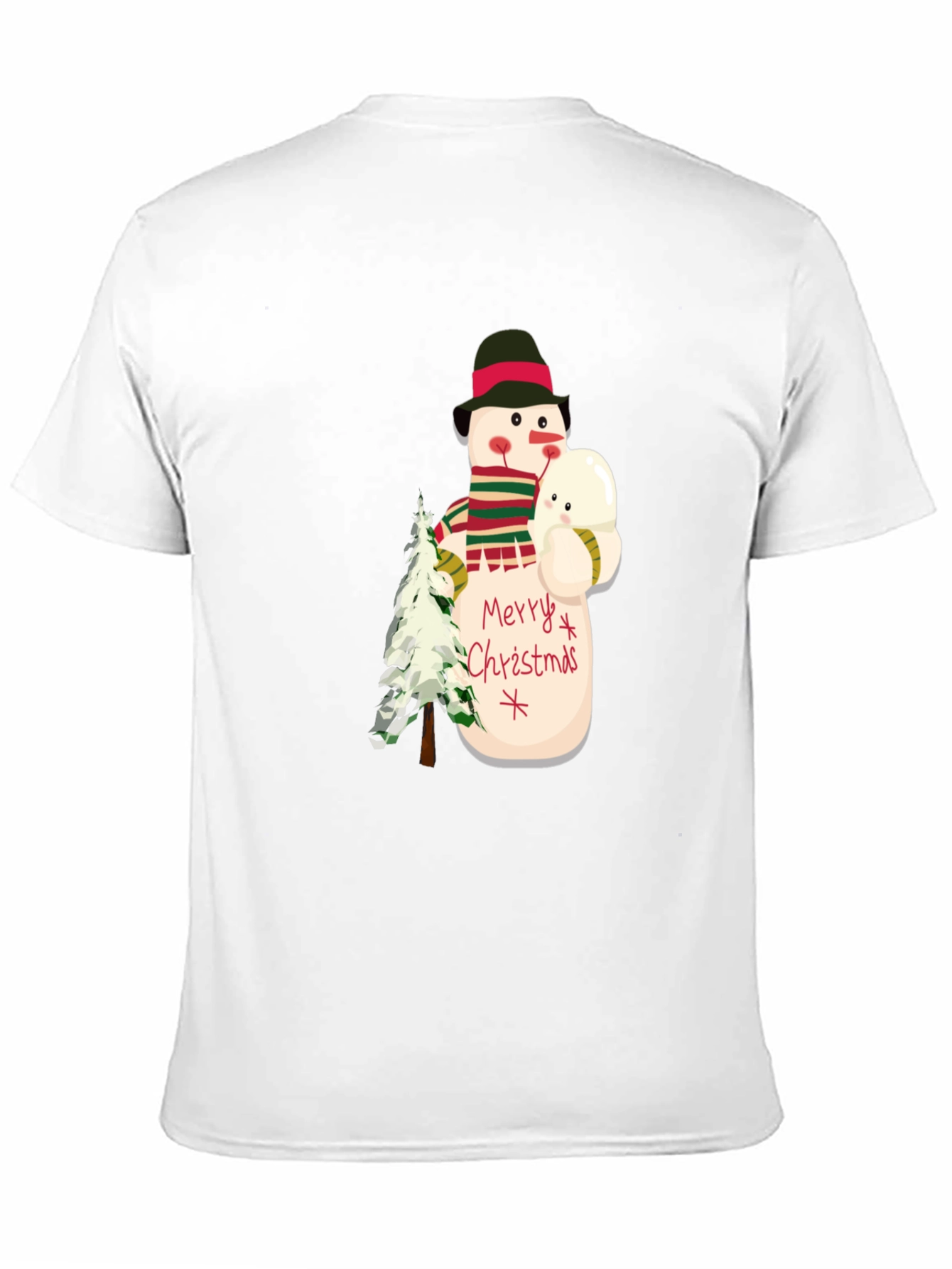 Festive Snowman Graphic Tee - Holiday Cheer