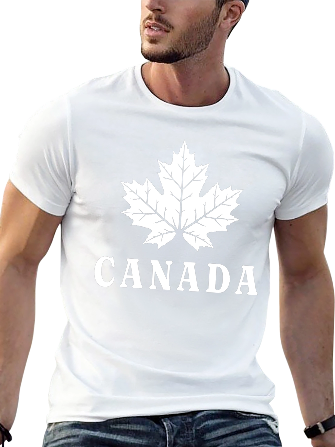 Canada Maple Leaf Graphic T-Shirt - Black