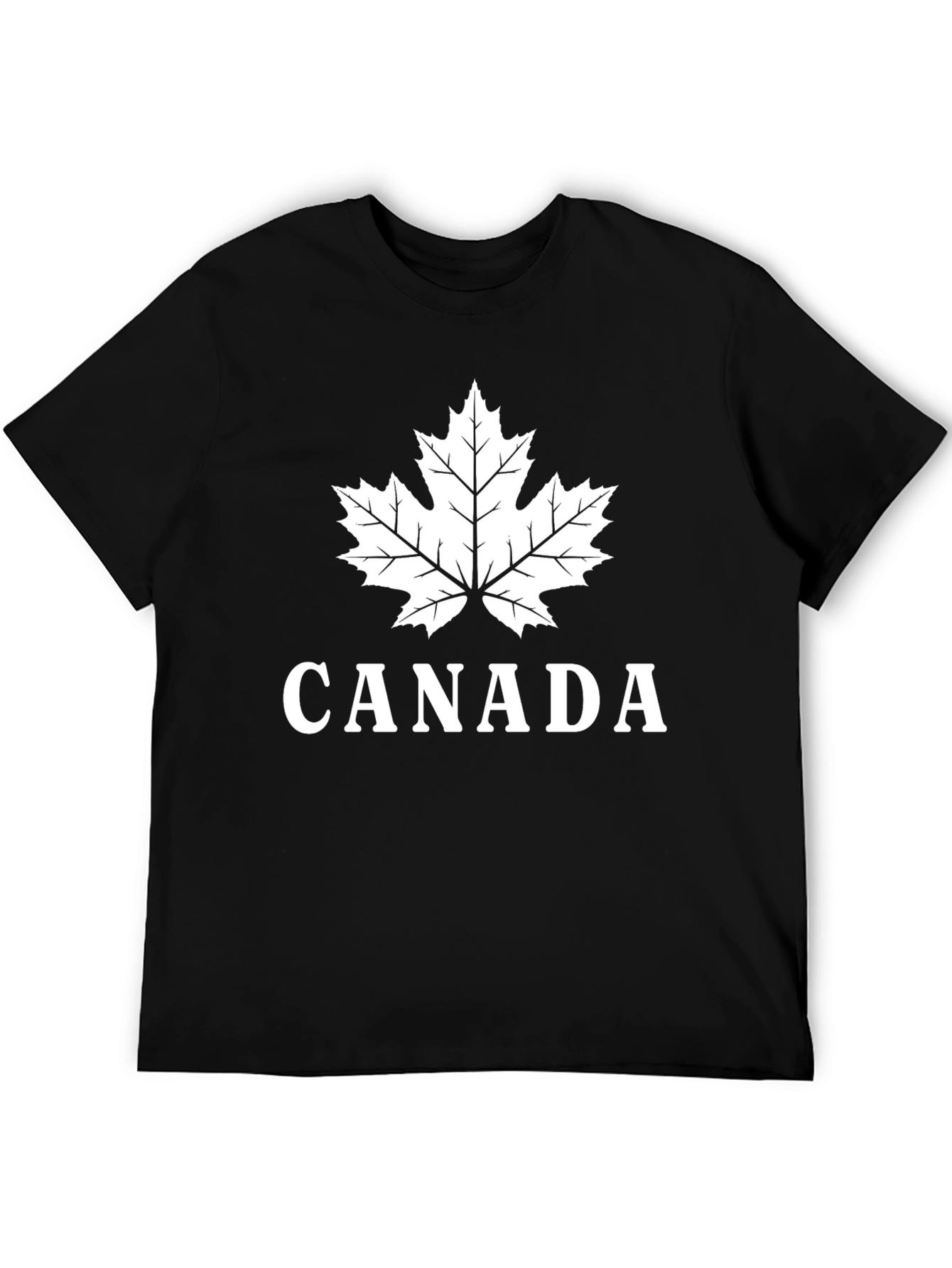 Canada Maple Leaf Graphic T-Shirt - Black