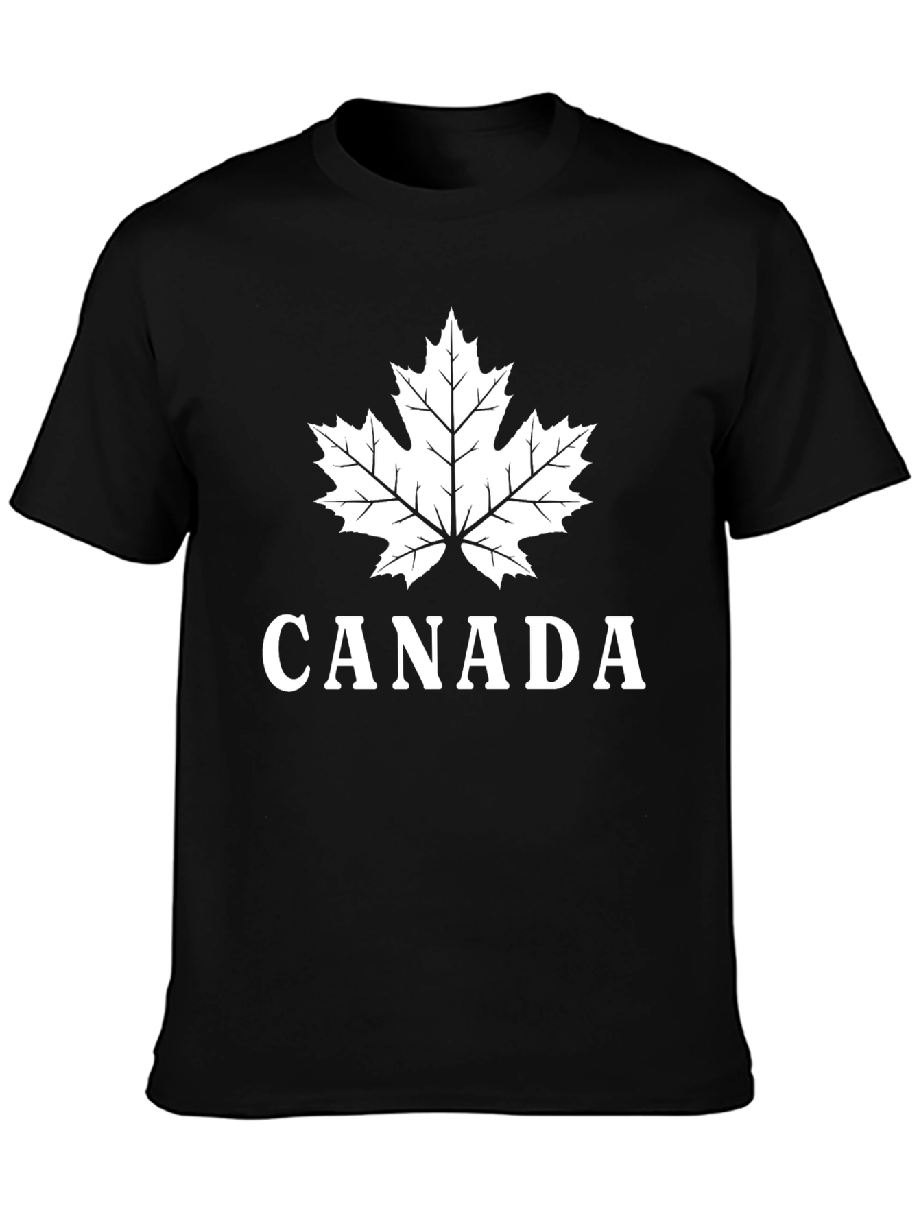 Canada Maple Leaf Graphic T-Shirt - Black