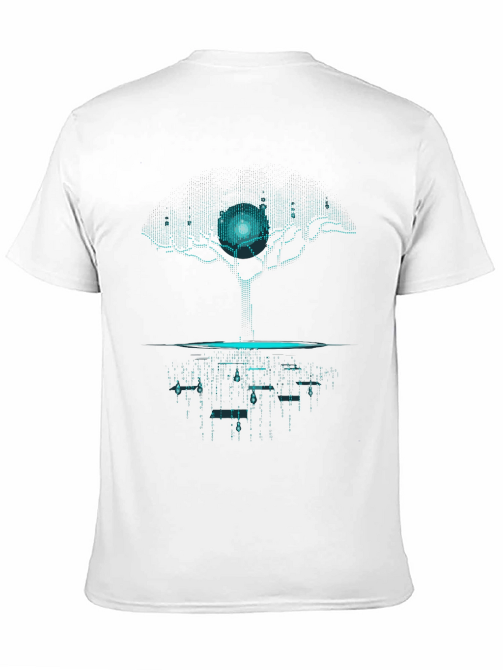 Cyber Tree Graphic Tee - Futuristic Style