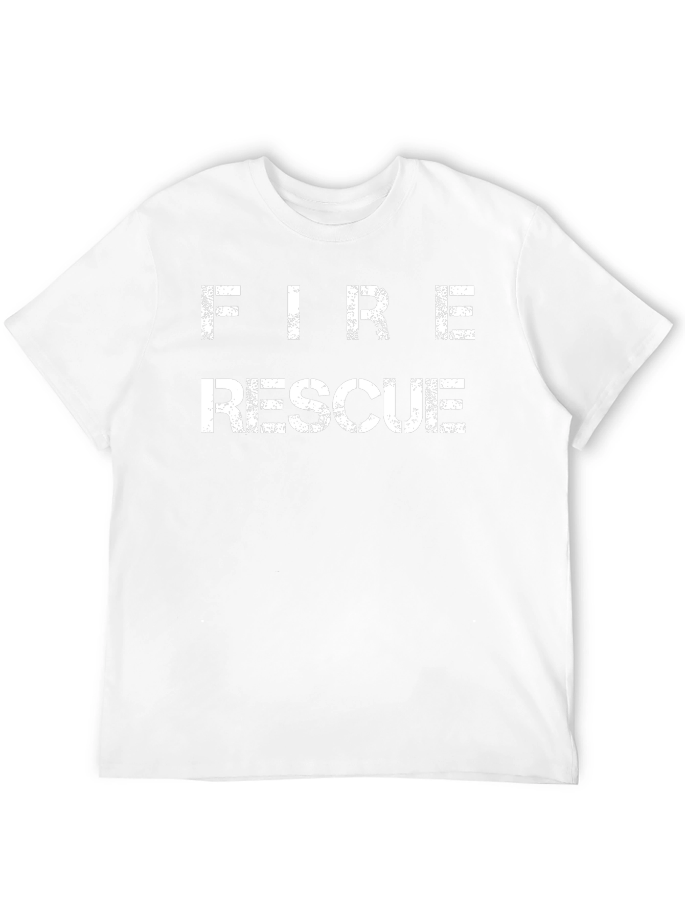 Fire Rescue Graphic T-Shirt - Black Cotton Tee