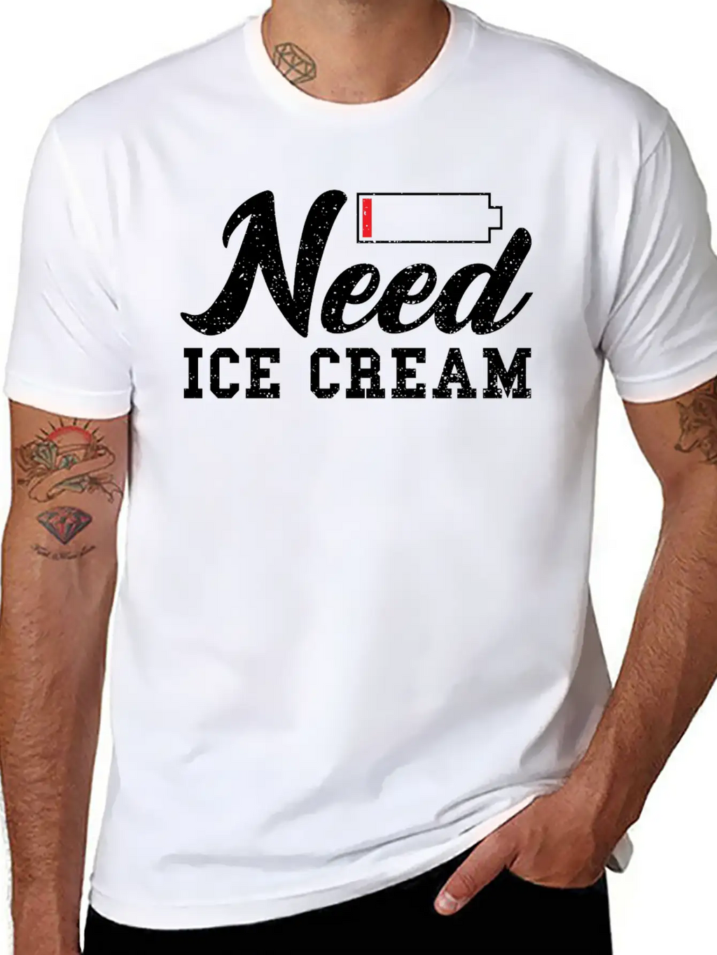 Need Ice Cream - Ice Unisex Casual T-Shirt – Clean Design For Daily Comfort