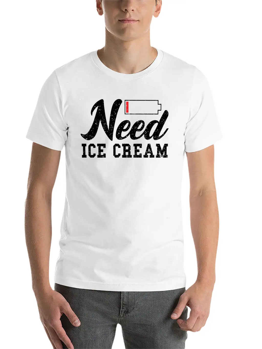 Need Ice Cream - Ice Unisex Casual T-Shirt – Clean Design For Daily Comfort