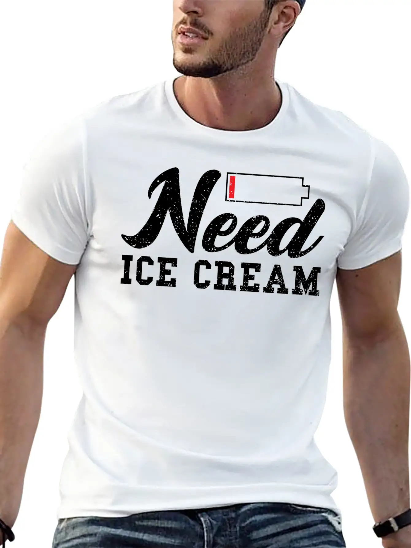 Need Ice Cream - Ice Unisex Casual T-Shirt – Clean Design For Daily Comfort